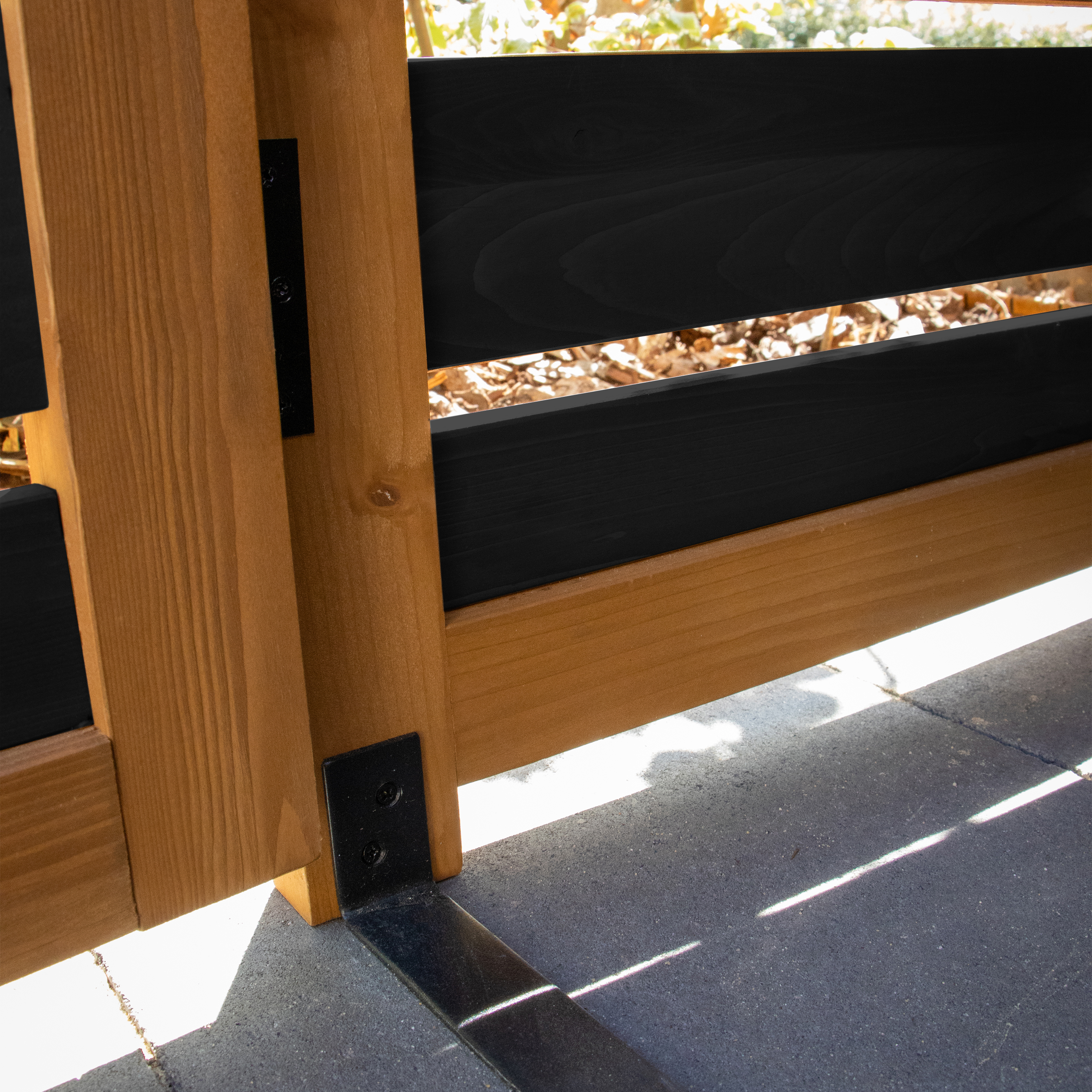 AXI Lex Wooden Bin Storage Black/Brown - 4 bins