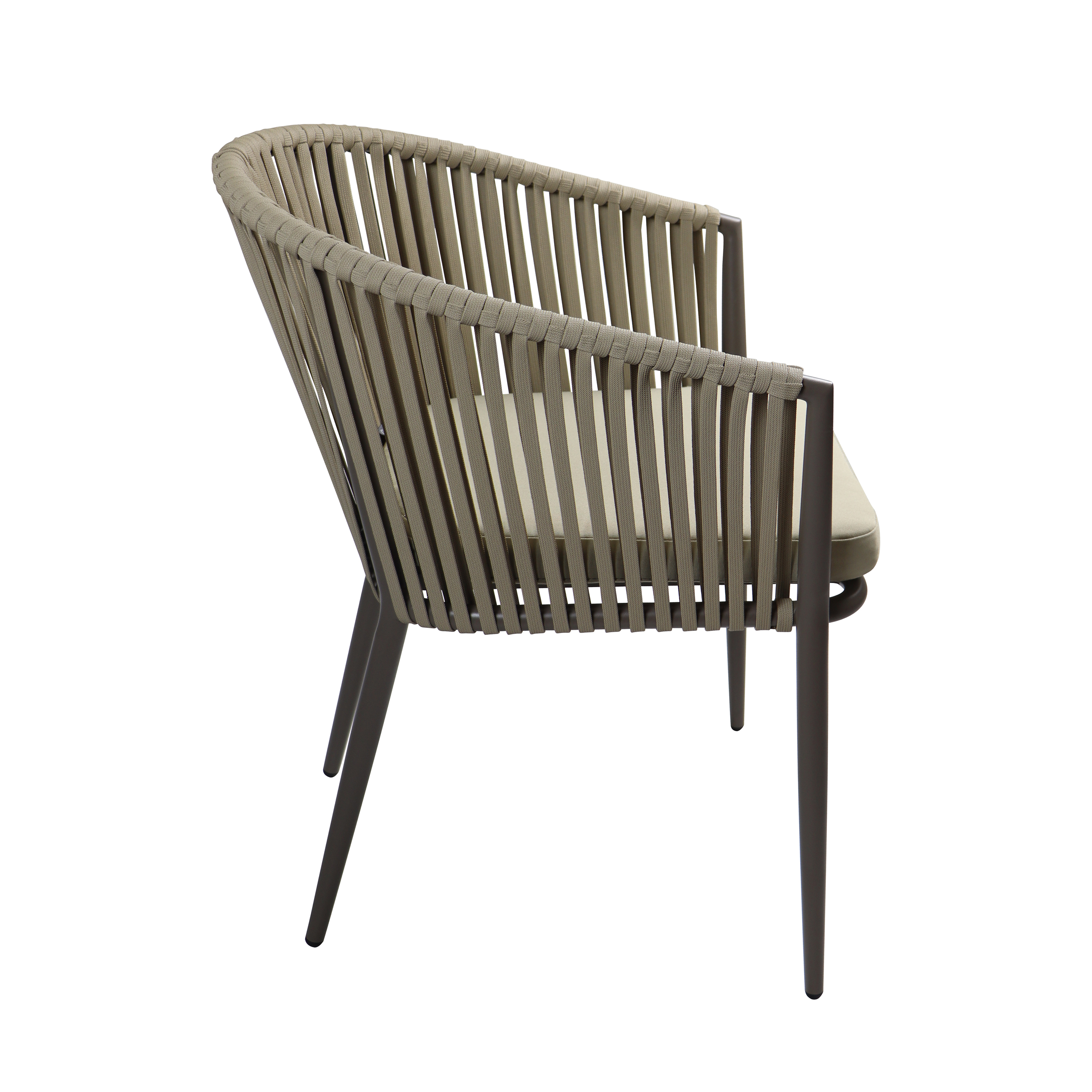 AXI Resi Tuinset met 6 stoelen Taupe met Hout-look PSPC-8720365062643 AXI Resi Tuinset met 6 stoelen Taupe met Hout-look PSPC