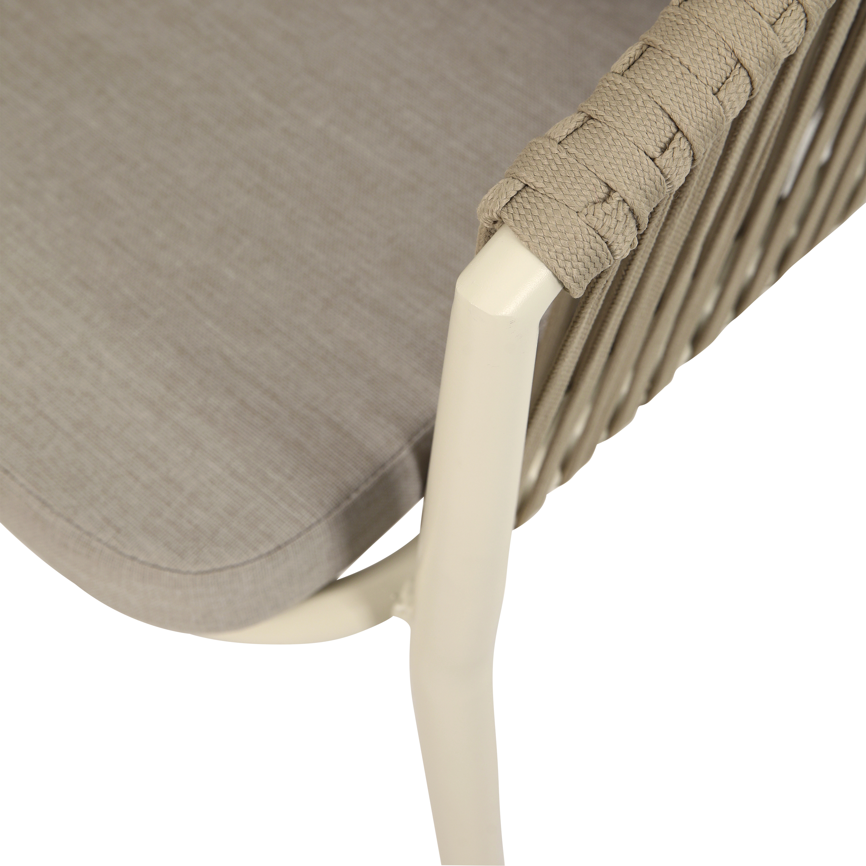 AXI Chay Garden Set with 8 Chairs – Beige with Polywood in Wood Effect