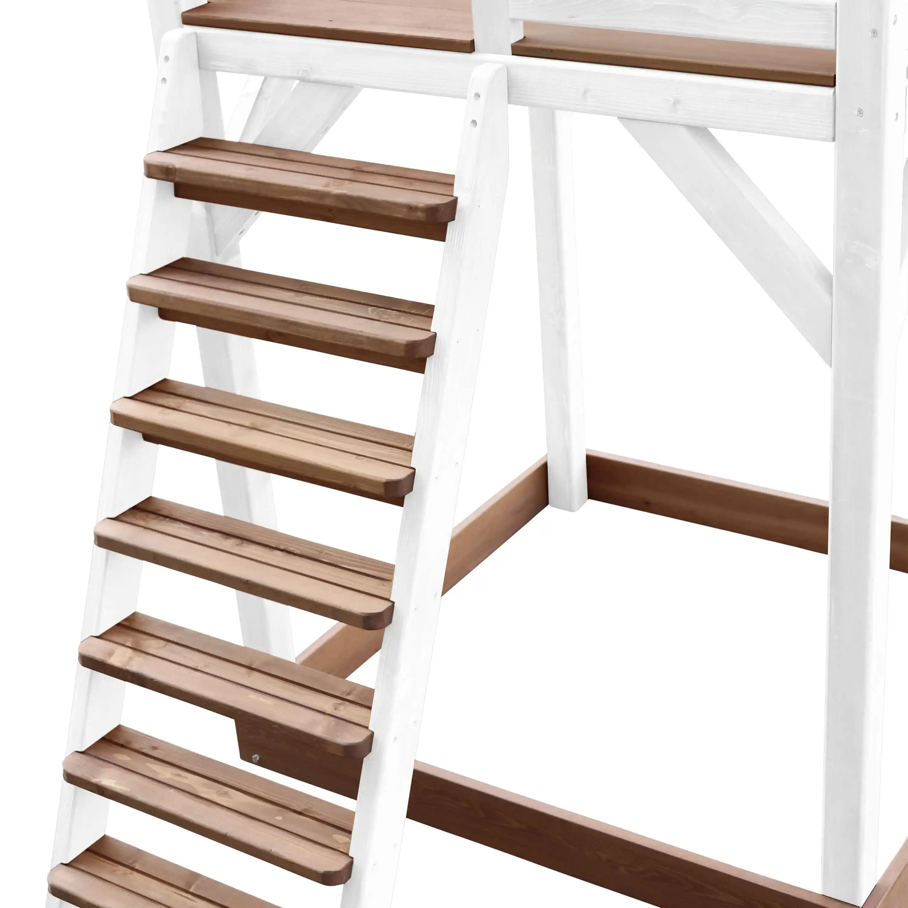 AXI Beach Tower Speeltoren met Summer Nestschommel Bruin/wit - Rode Glijbaan