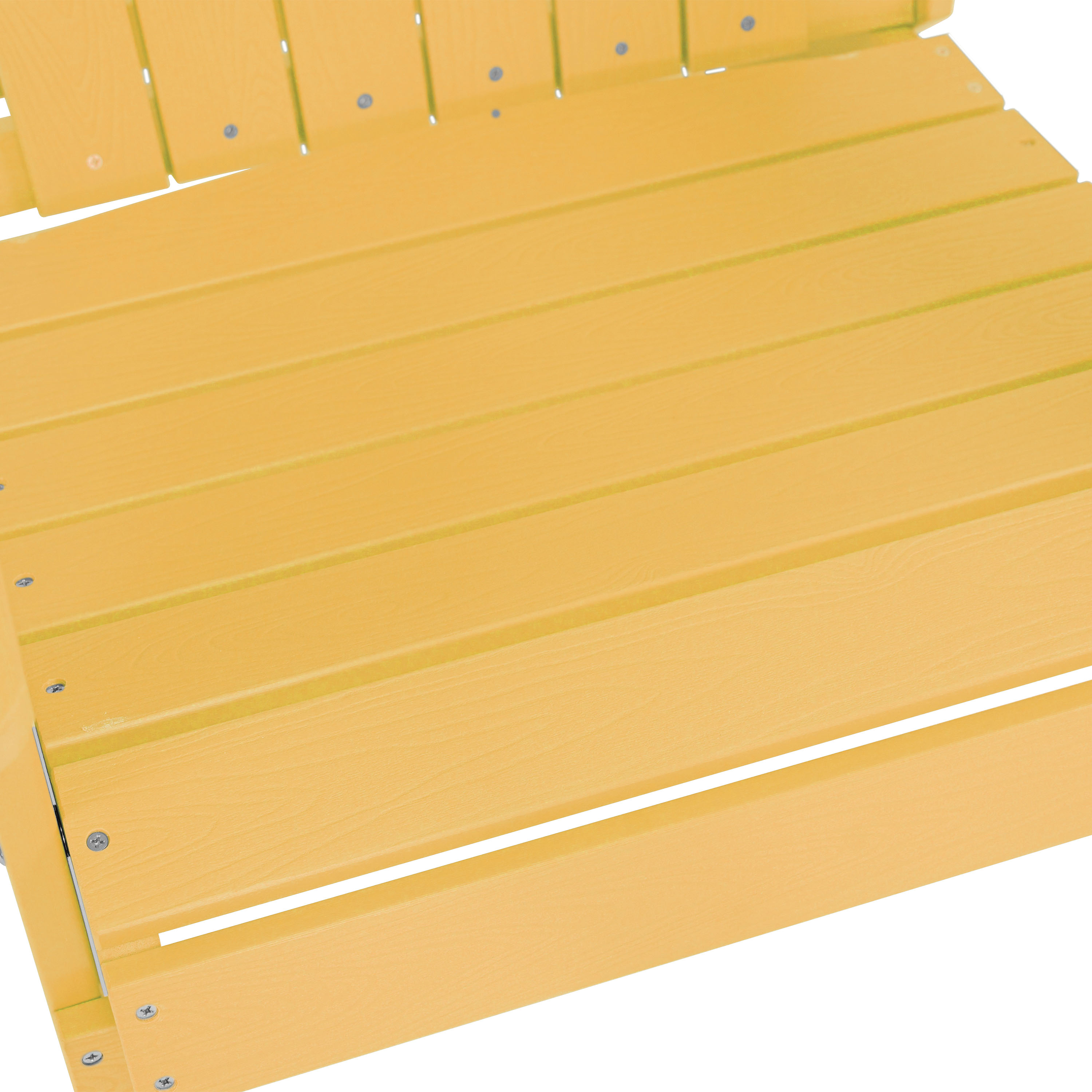 AXI Claire Folding Adirondack Chair Plastic Yellow