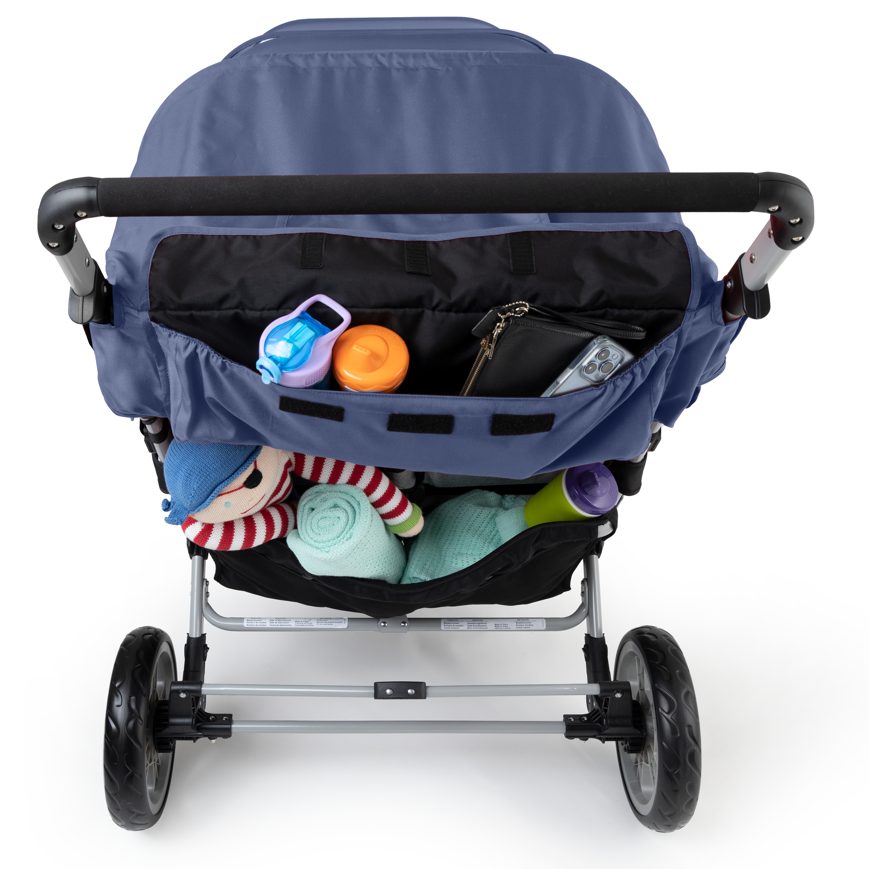 Gaggle Jamboree Folding Stroller for 6 children - Blue-0849801000105 Gaggle Jamboree Folding Stroller for 6 children - Blue