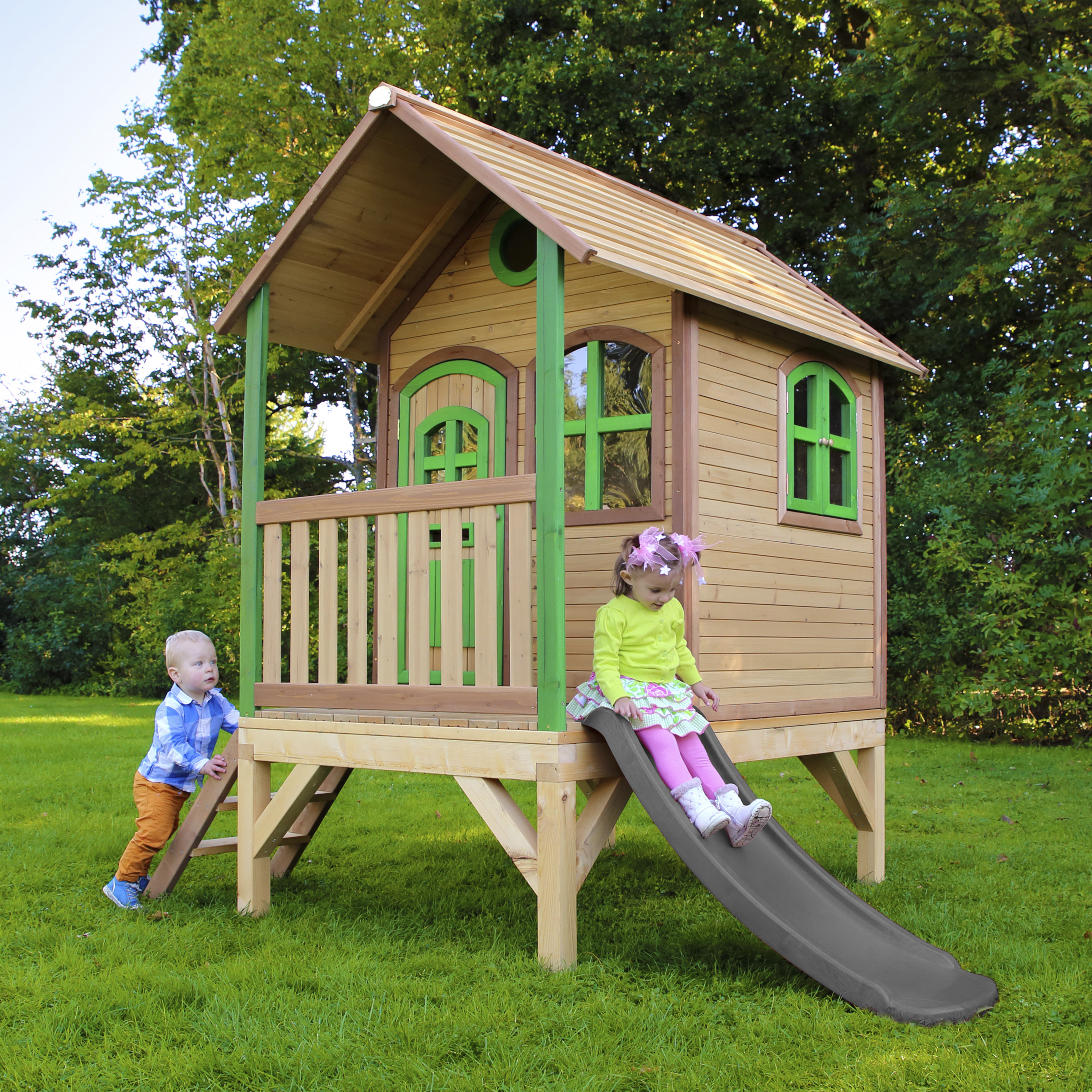 AXI Tom Playhouse Brown/Green - Grey Slide