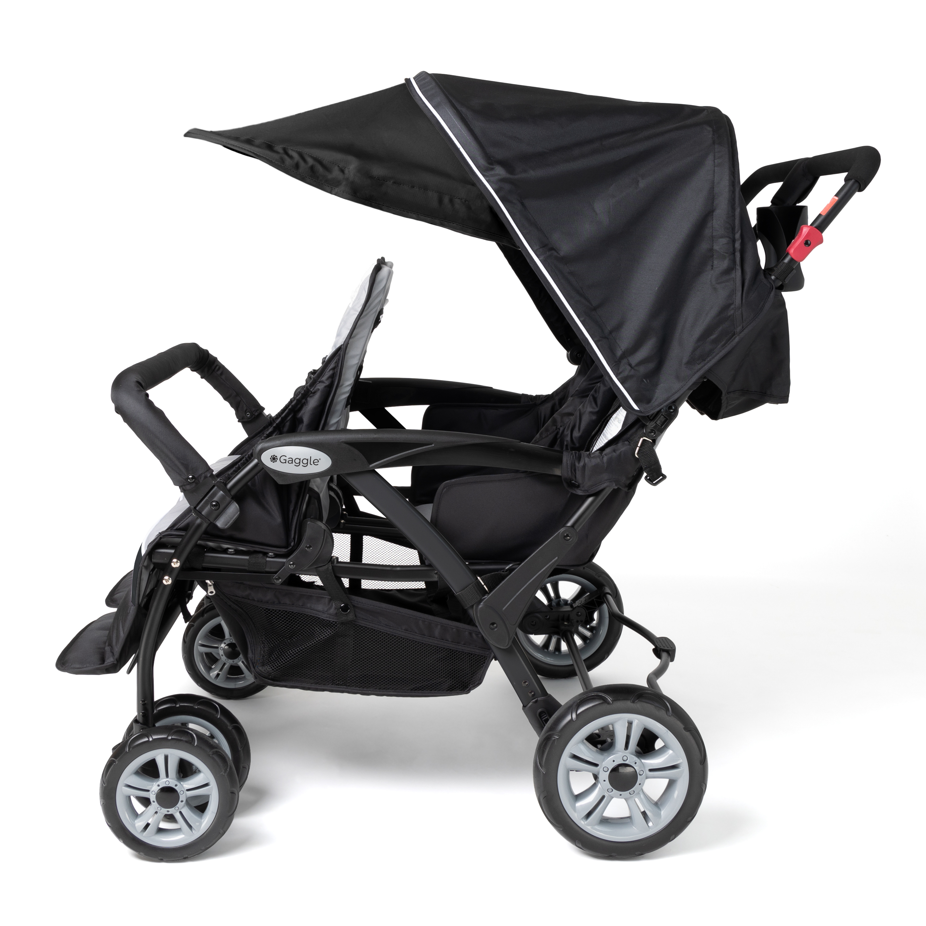 Gaggle Odyssey 4x4 Quad Stroller for 4 Children - Black-0849801001157 Gaggle Odyssey 4x4 Quad Stroller for 4 Children - Black