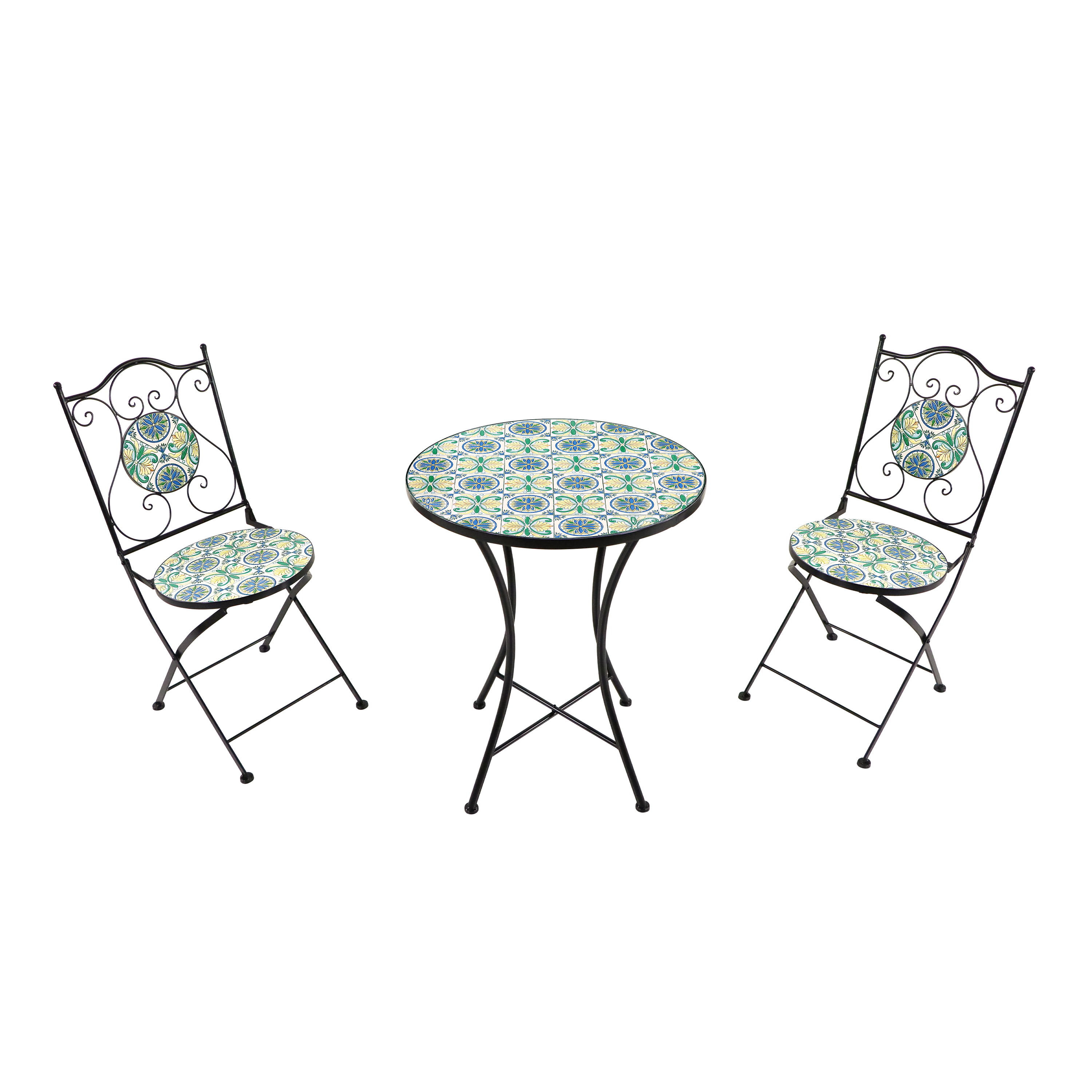 AXI AmÃ©lie MozaÃ¯ek Bistroset Siciliaanse stijl Blauw/geel