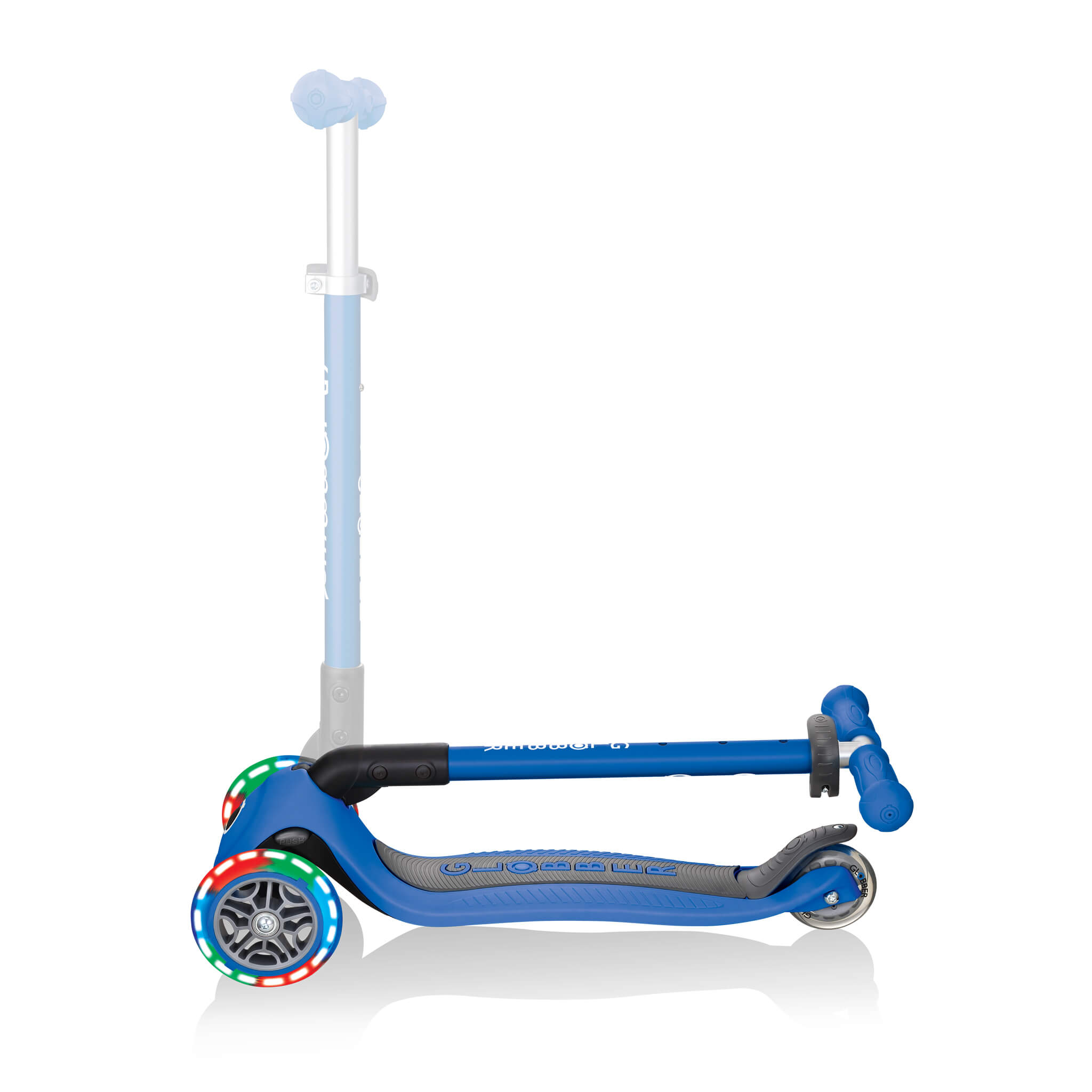 Globber Primo Foldable Lights Step Blauw