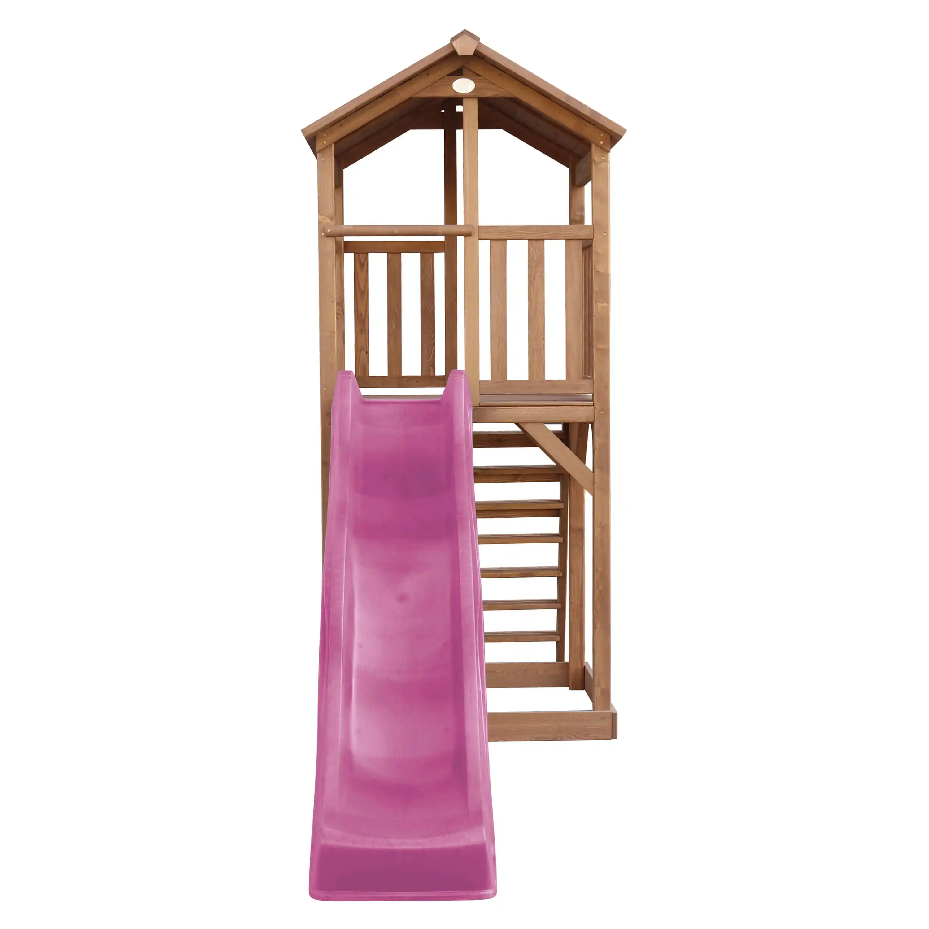 AXI Beach Tower Speeltoren Bruin - Paarse Glijbaan