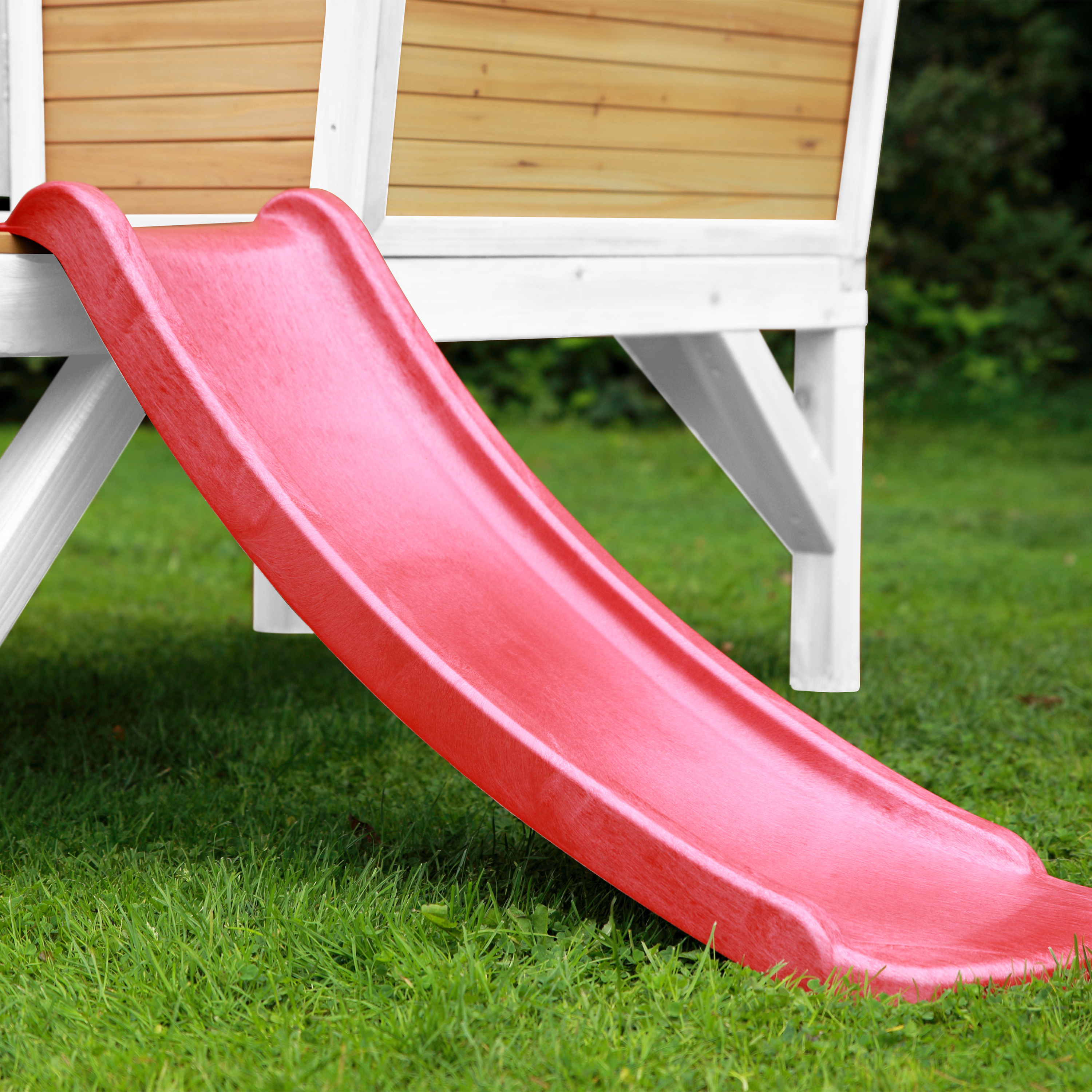 AXI Robin Playhouse Brown/White - Red Slide