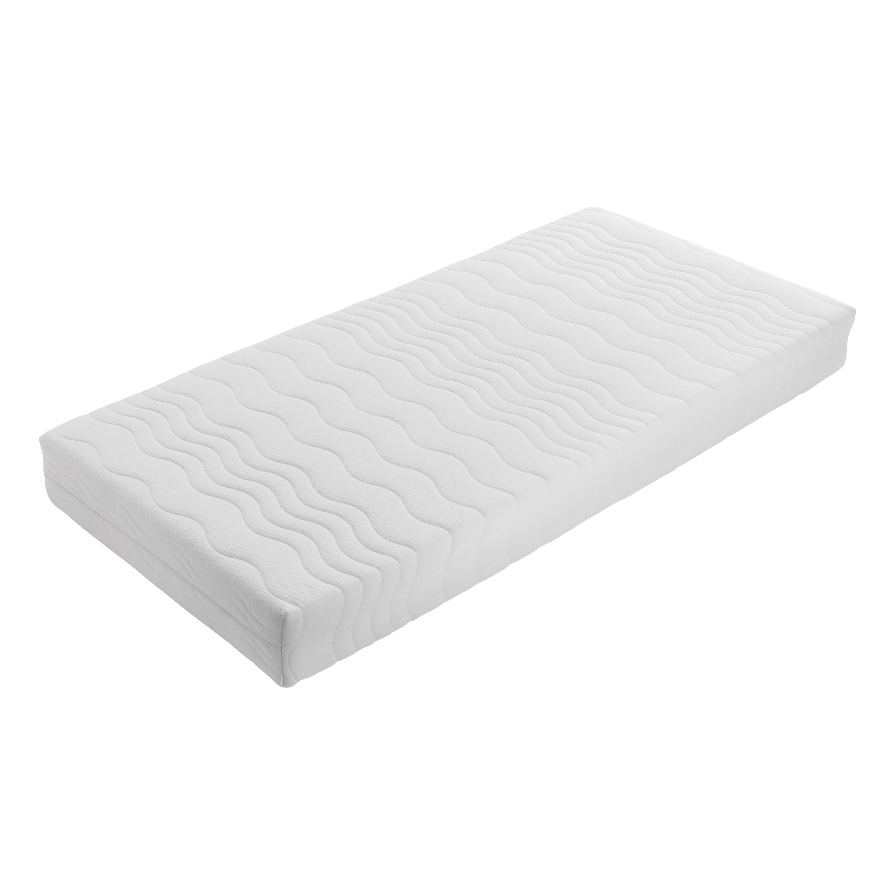 Sunny Kae House Bed with Guardrail Natural – With Mattress