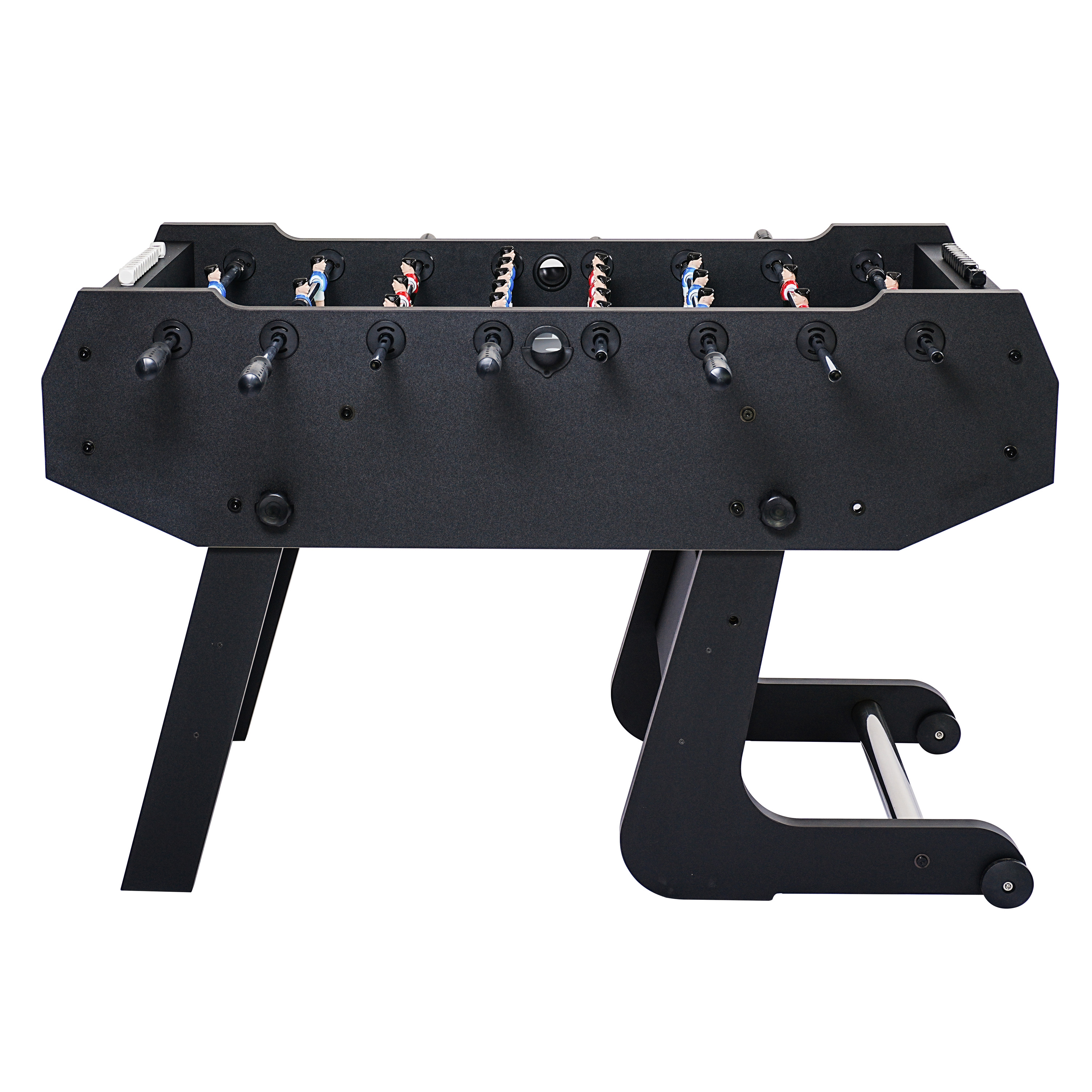 Cougar Powerkick Pro Folding Football Table Black – Grey Playing Field