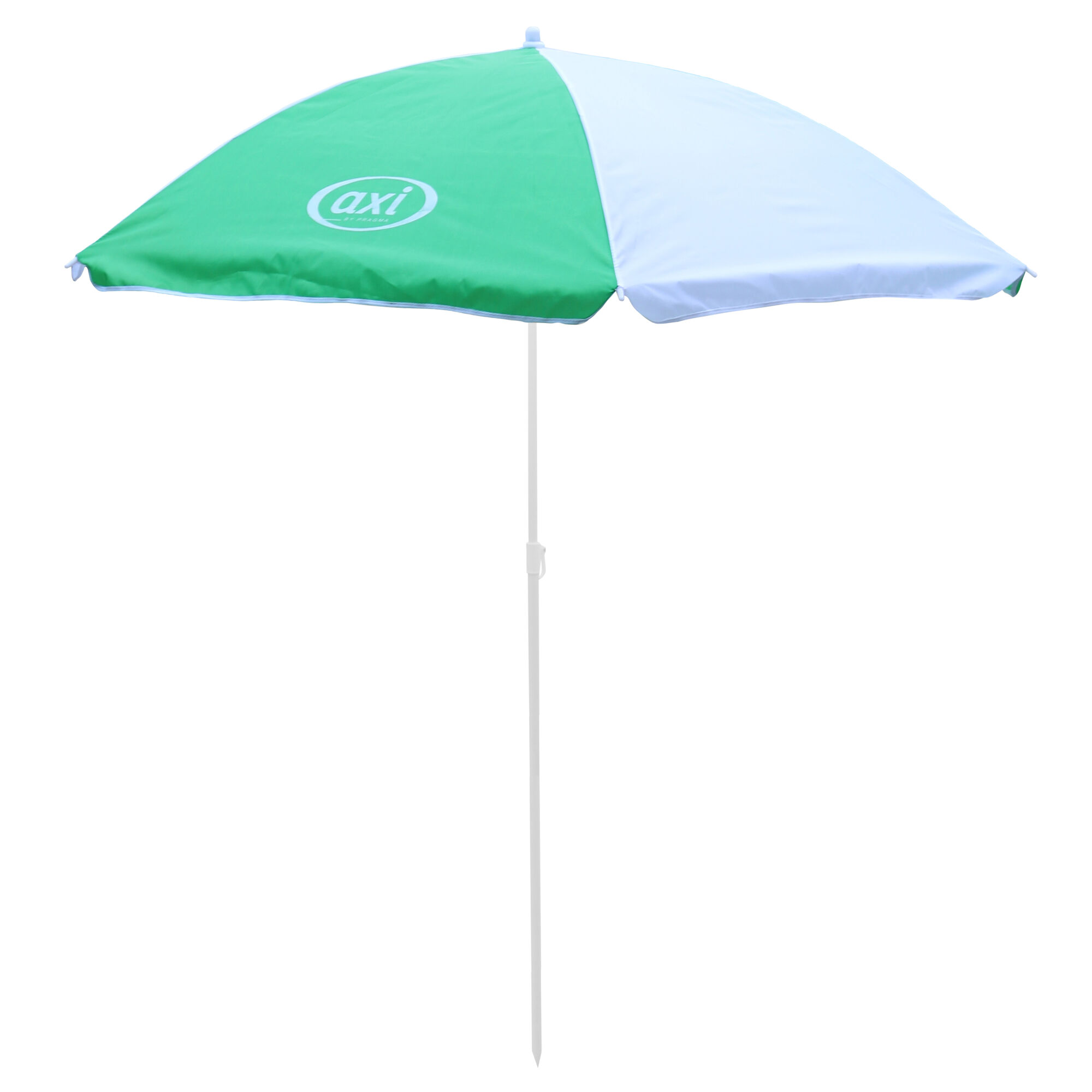 AXI Nick Picknicktafel Bruin - Parasol Groen/wit
