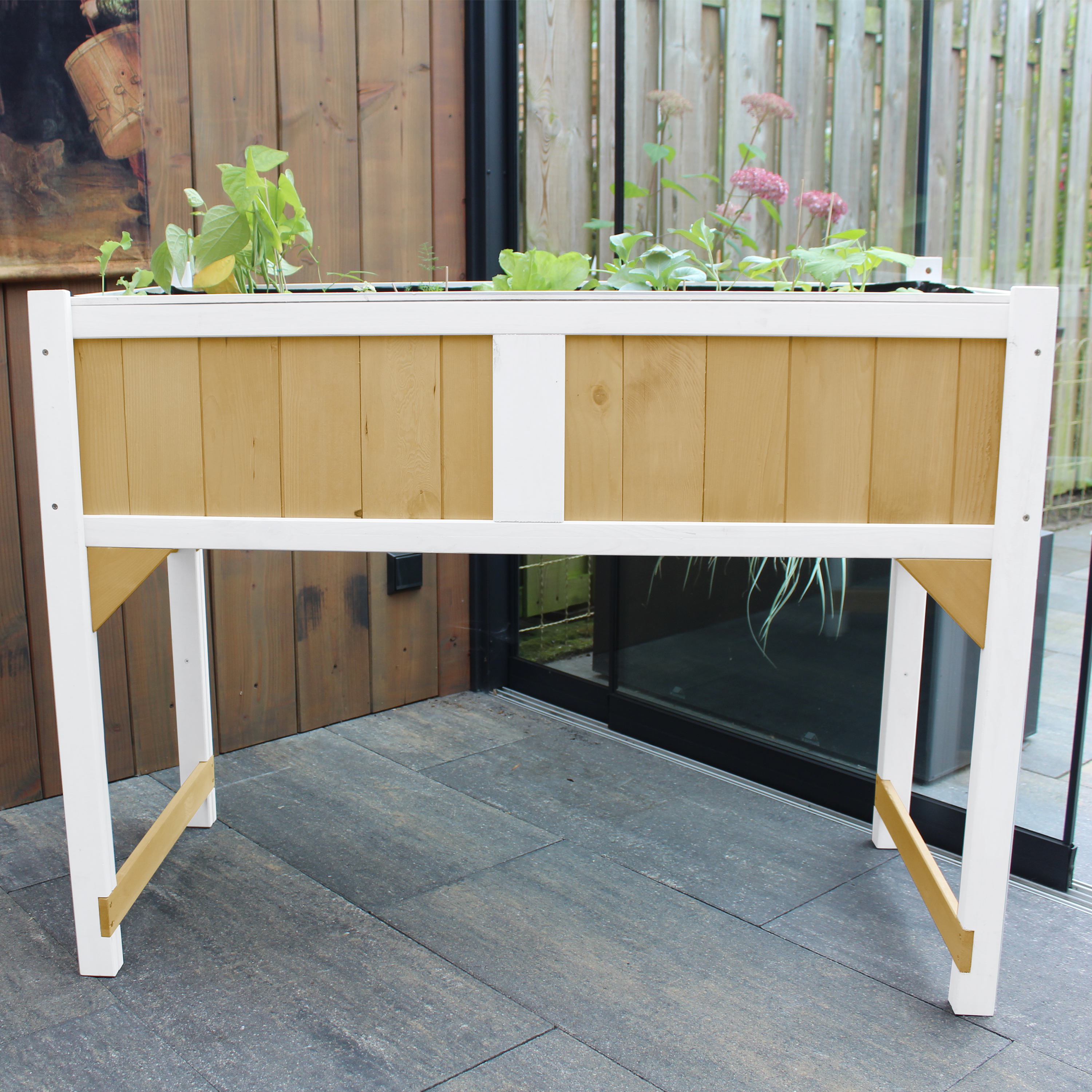 AXI Kweektafel met gronddoek Bruin/wit-8717973938170 AXI Kweektafel met gronddoek Bruin/wit
