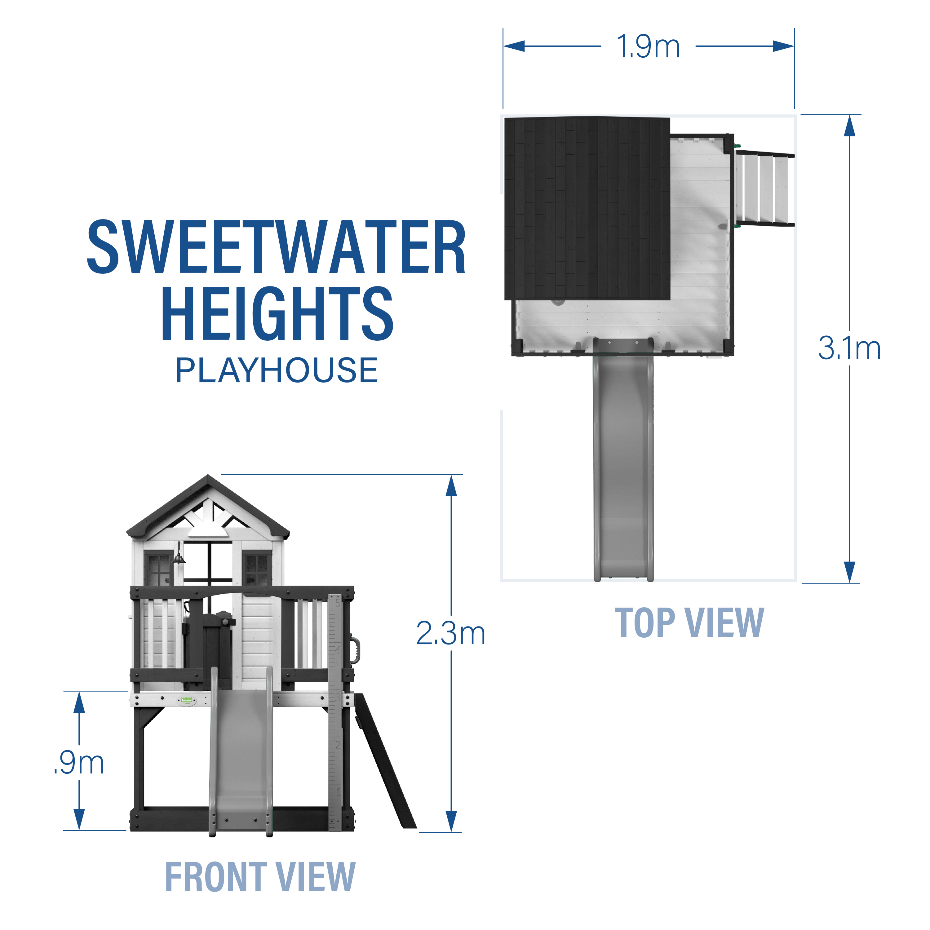 Backyard Discovery Sweetwater Heights Speelhuis met glijbaan