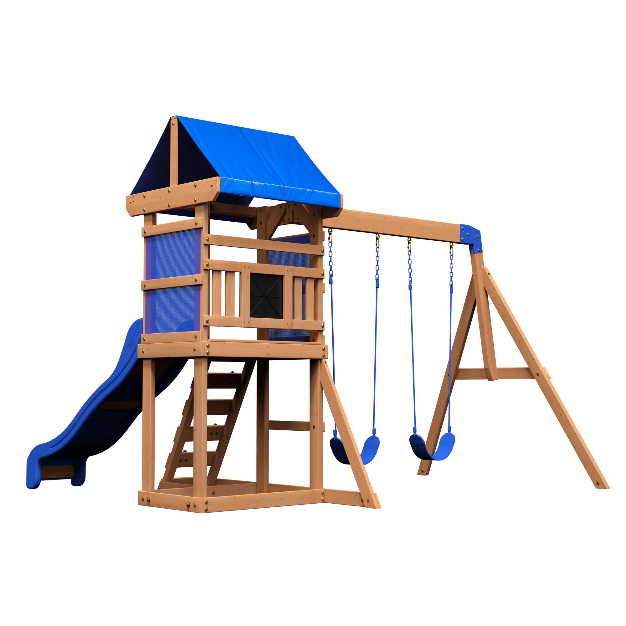 Backyard Discovery Aurora Play Tower with Swings and Slide
