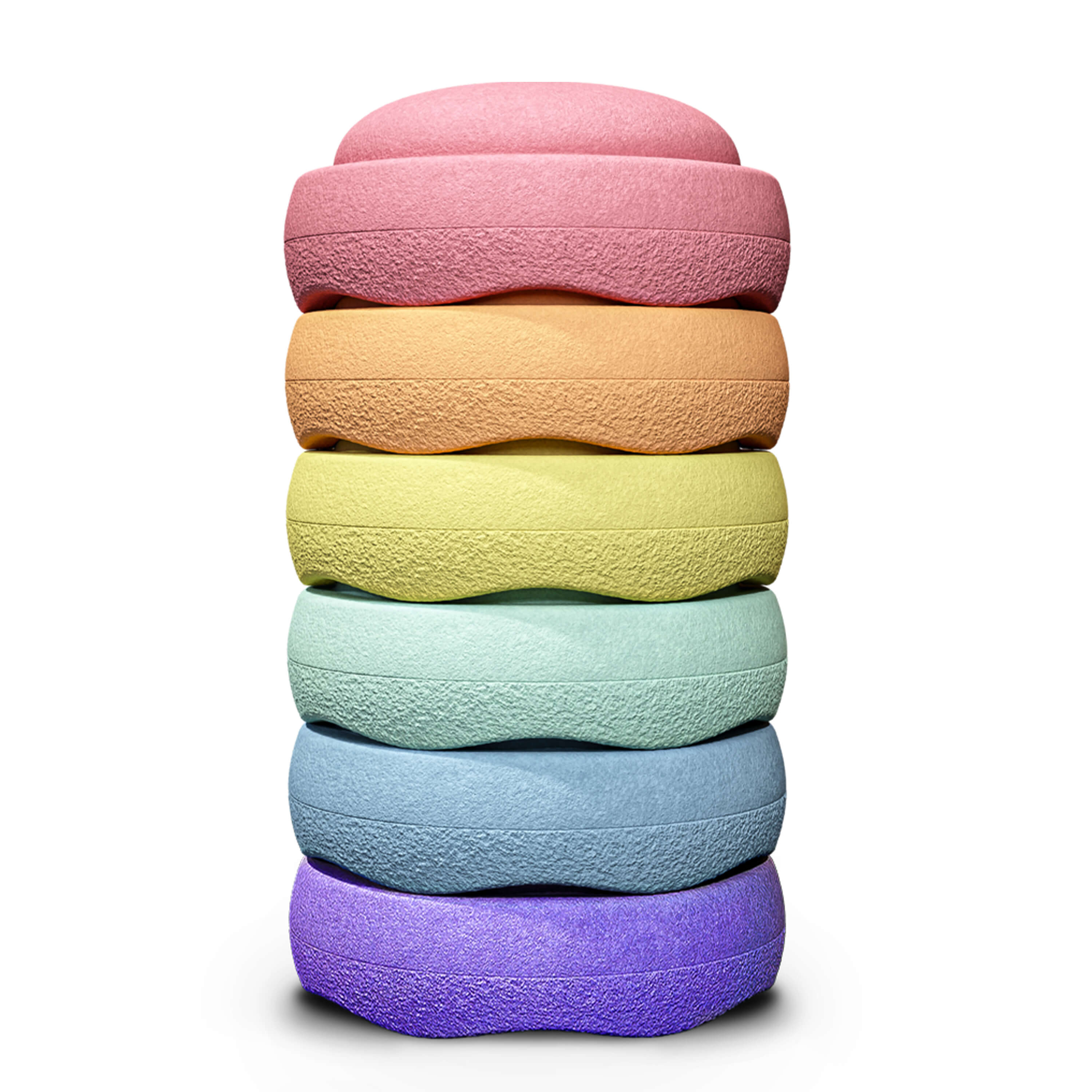 Stapelstein Original Rainbow Pastel Set van 6