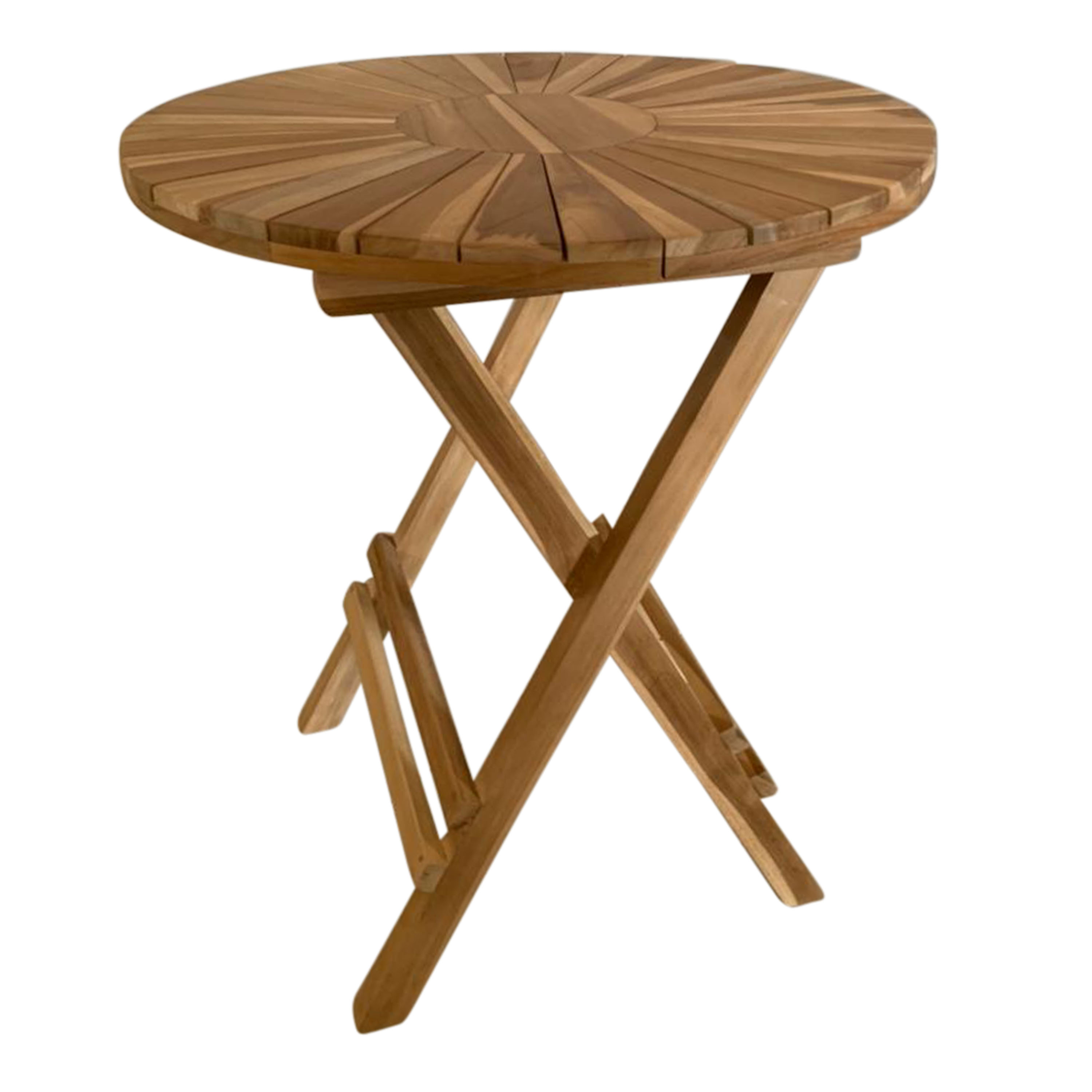 AXI Gia Teak Round Garden Table Foldable Ø 60 cm