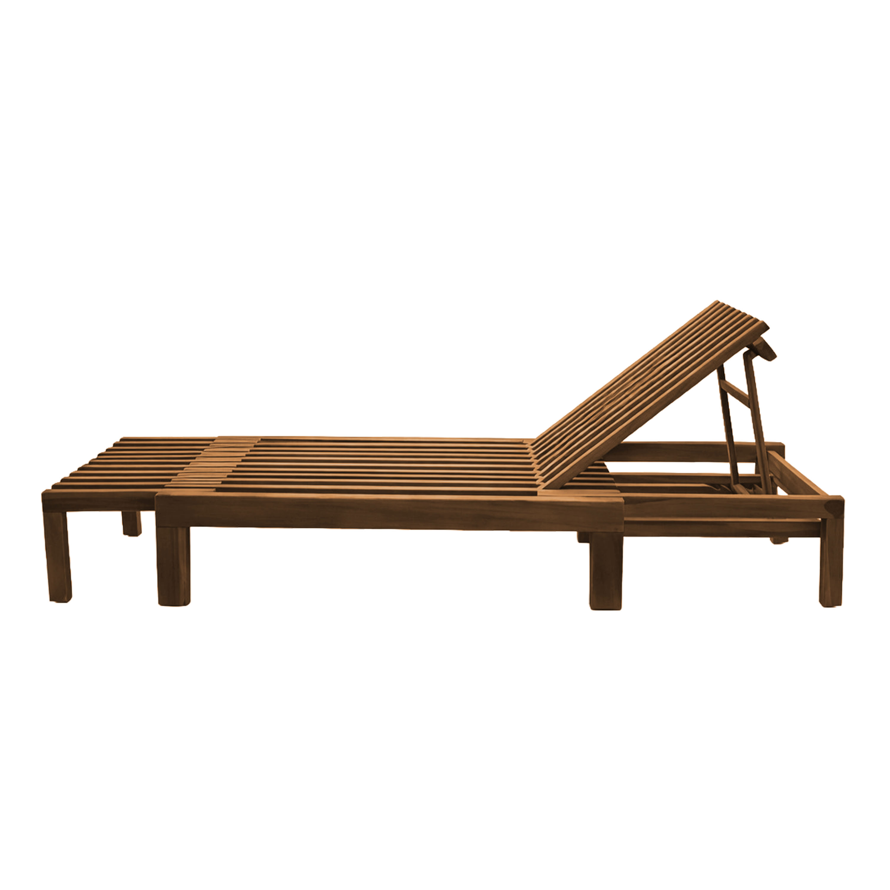 AXI Rowan 2-in-1 Sunbed and Garden Bench - Teak