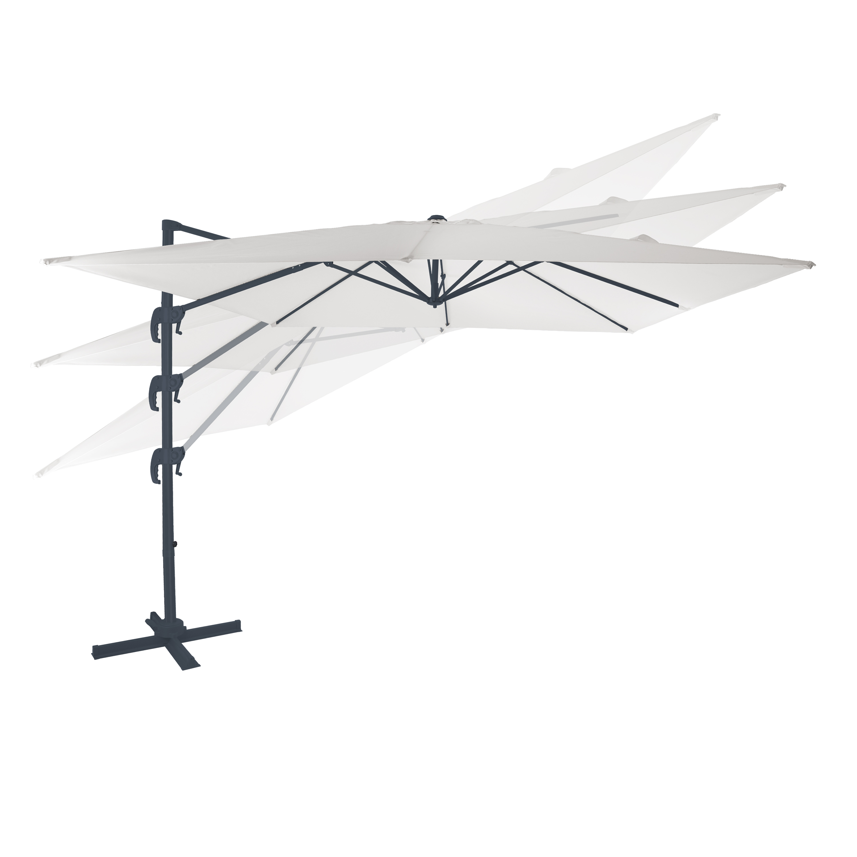 AXI Nima Floating Parasol 300x300 Anthracite/Beige