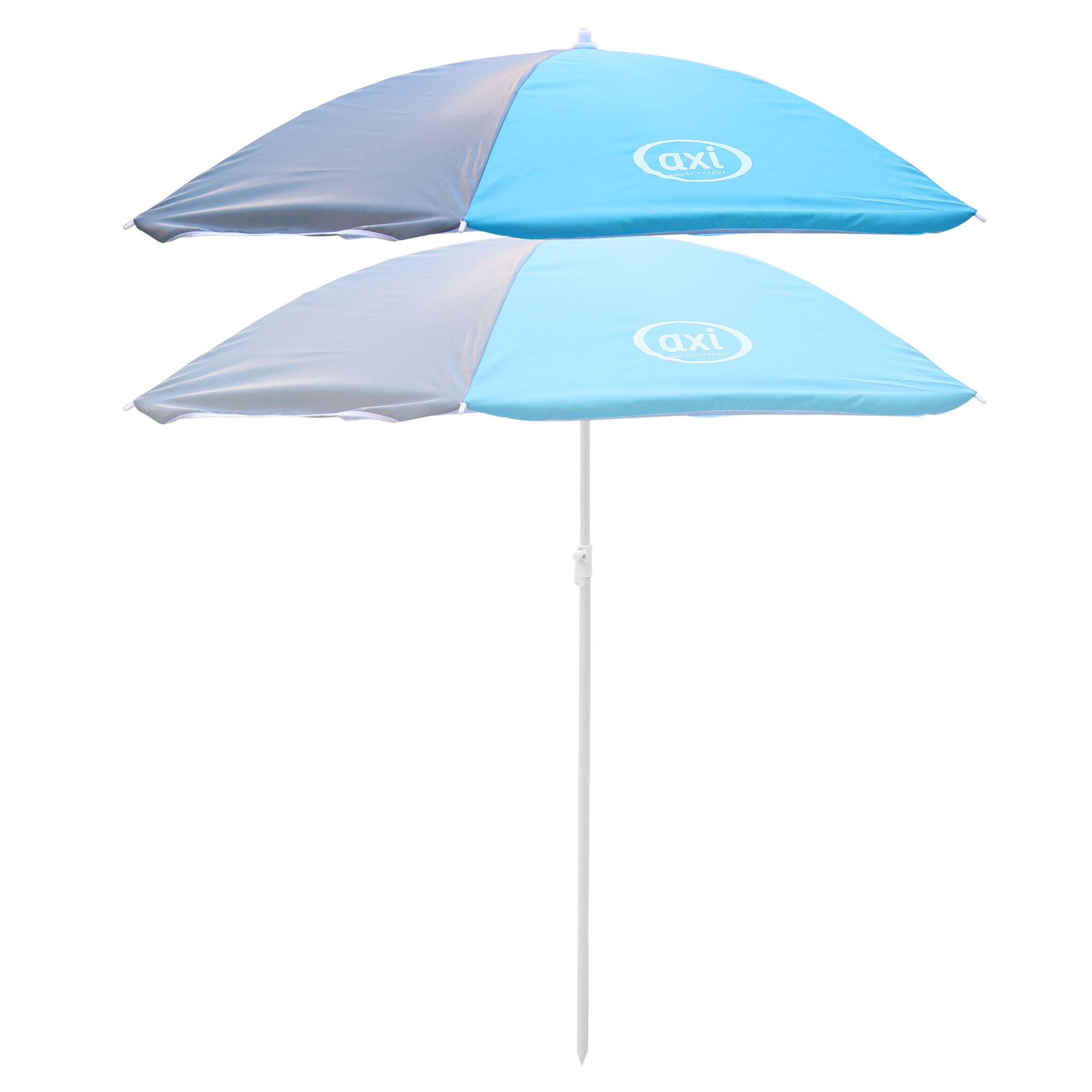 AXI Parasol Parasol âŒ€125 cm - Grijs/blauw