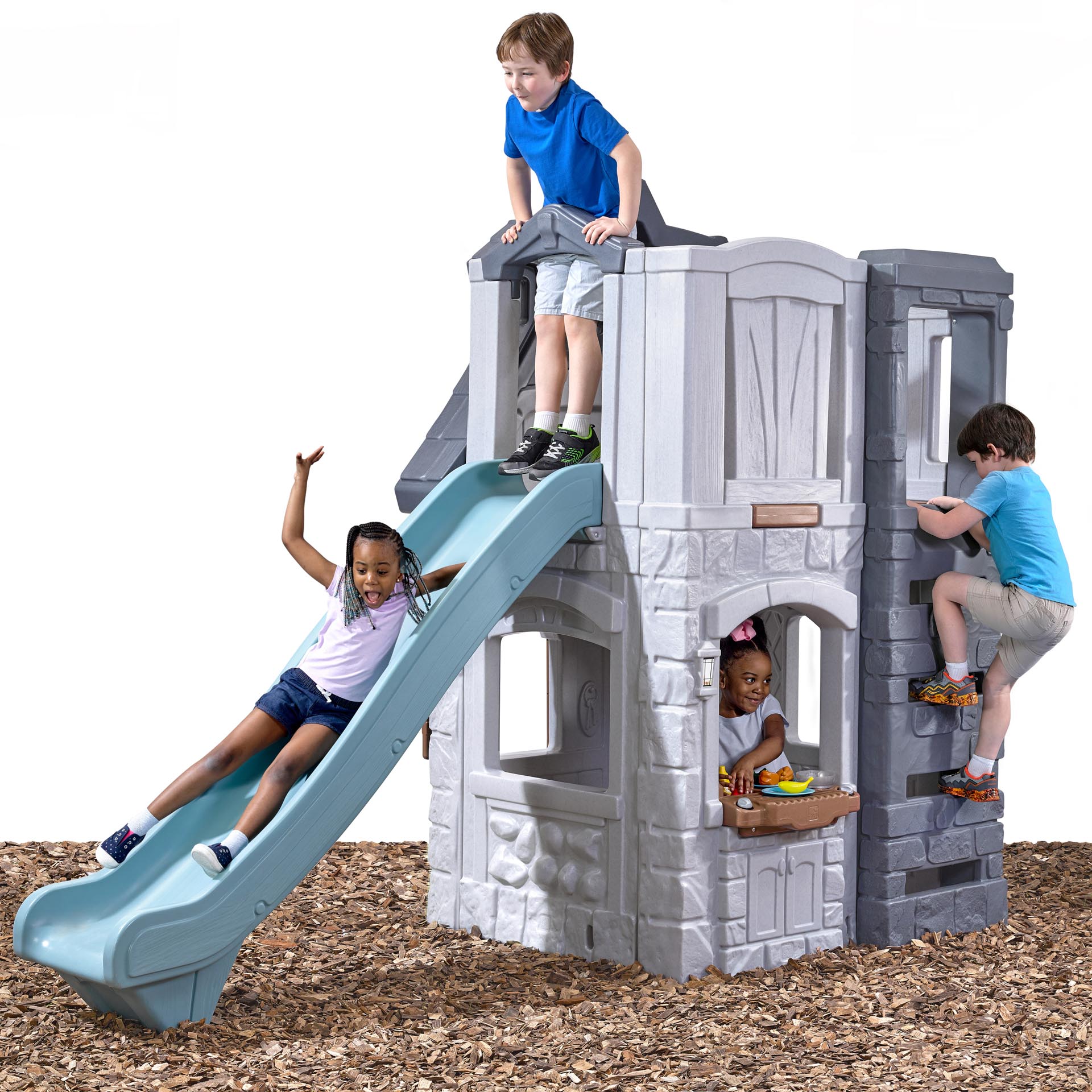 Step2 Enchanting Adventures 2-Story Playhouse & Slide-0733538413393 Step2 Enchanting Adventures 2-Story Playhouse & Slide
