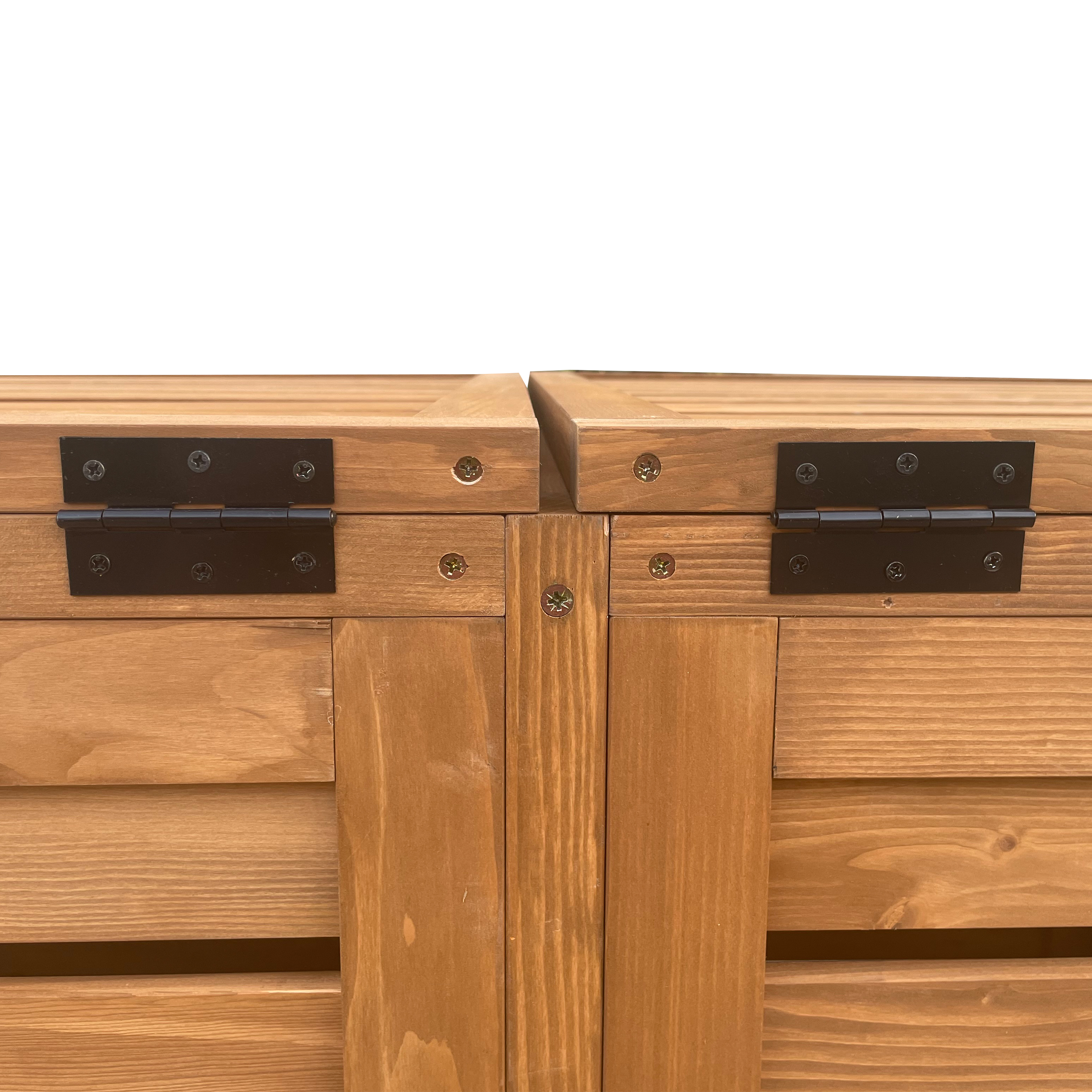 AXI Lex Wooden Bin Storage Brown – 2 bins