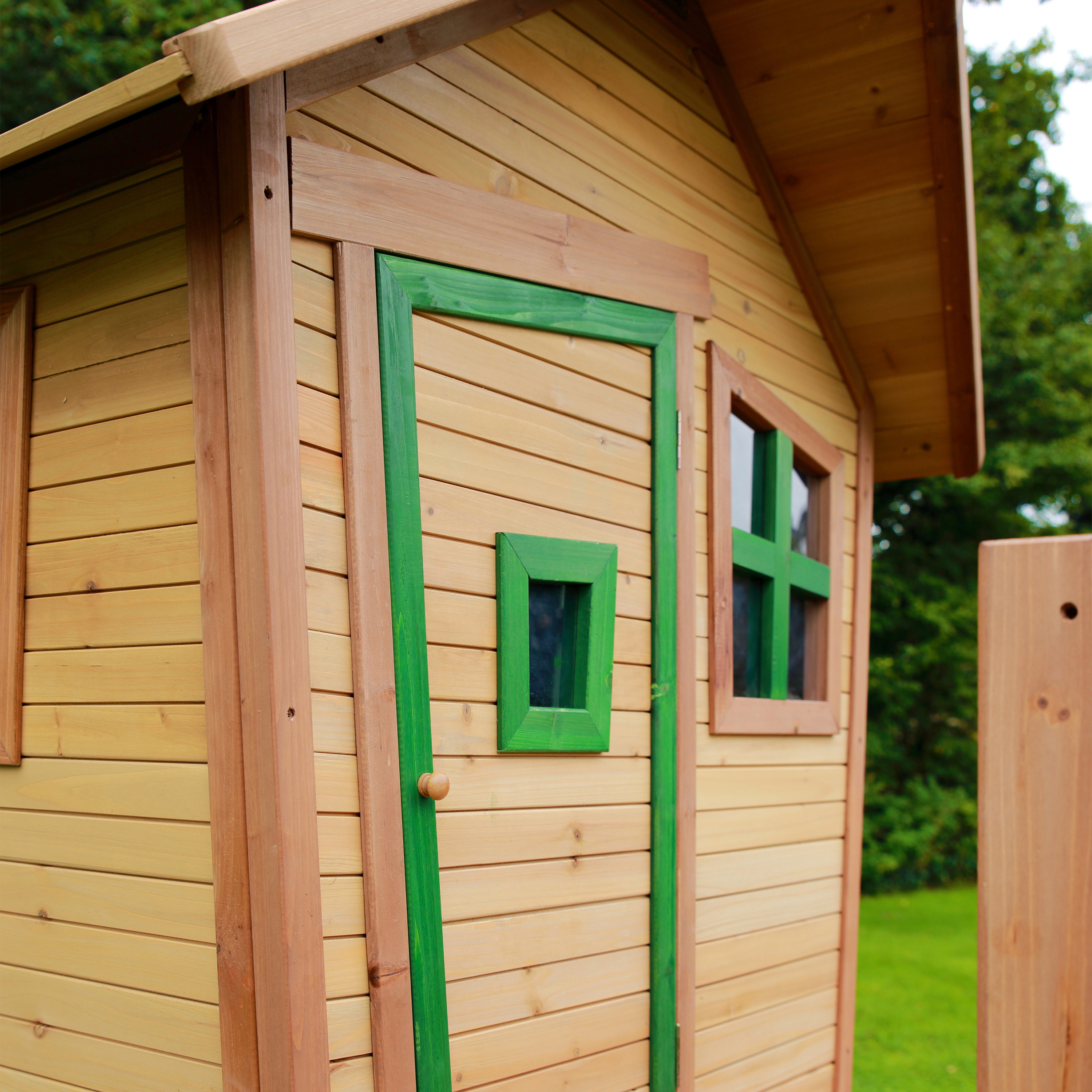 AXI Robin Lekstuga Brun/Grön - Vit Rutschkana