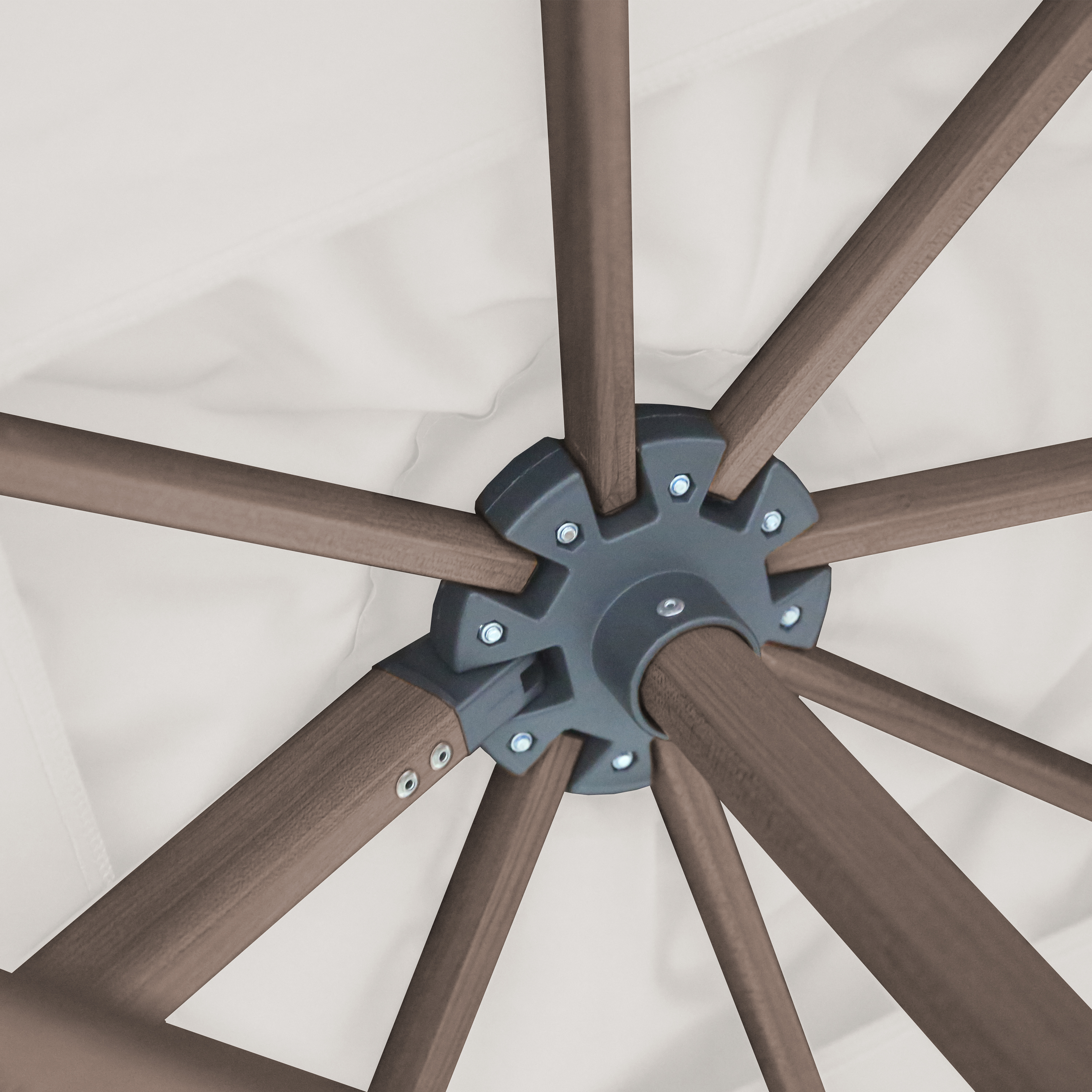 AXI Alina Cantilever Parasol 300x300cm Oak-look /Beige