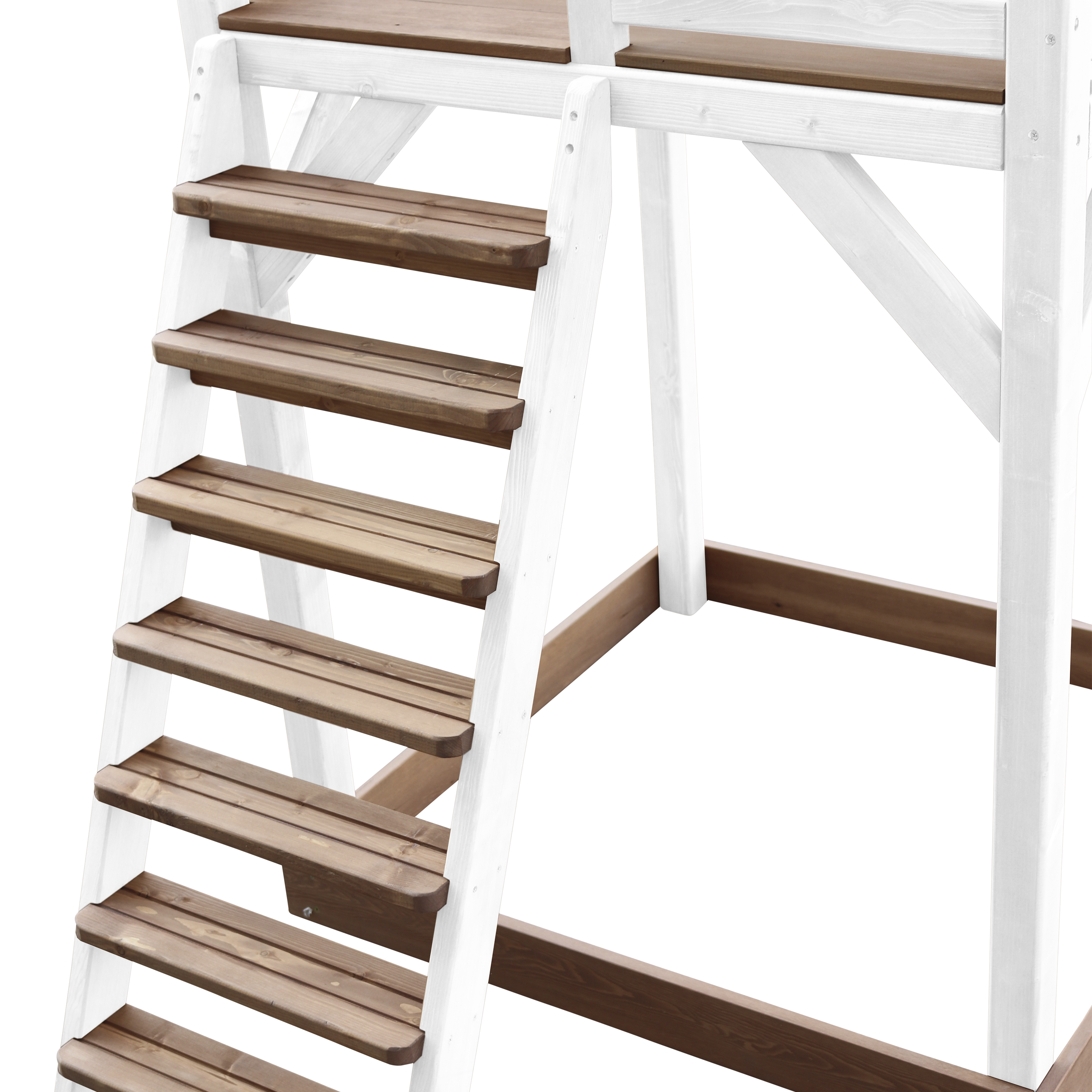 AXI Beach Tower with Roxy Nest Swing Set Brown/White - Grey Slide