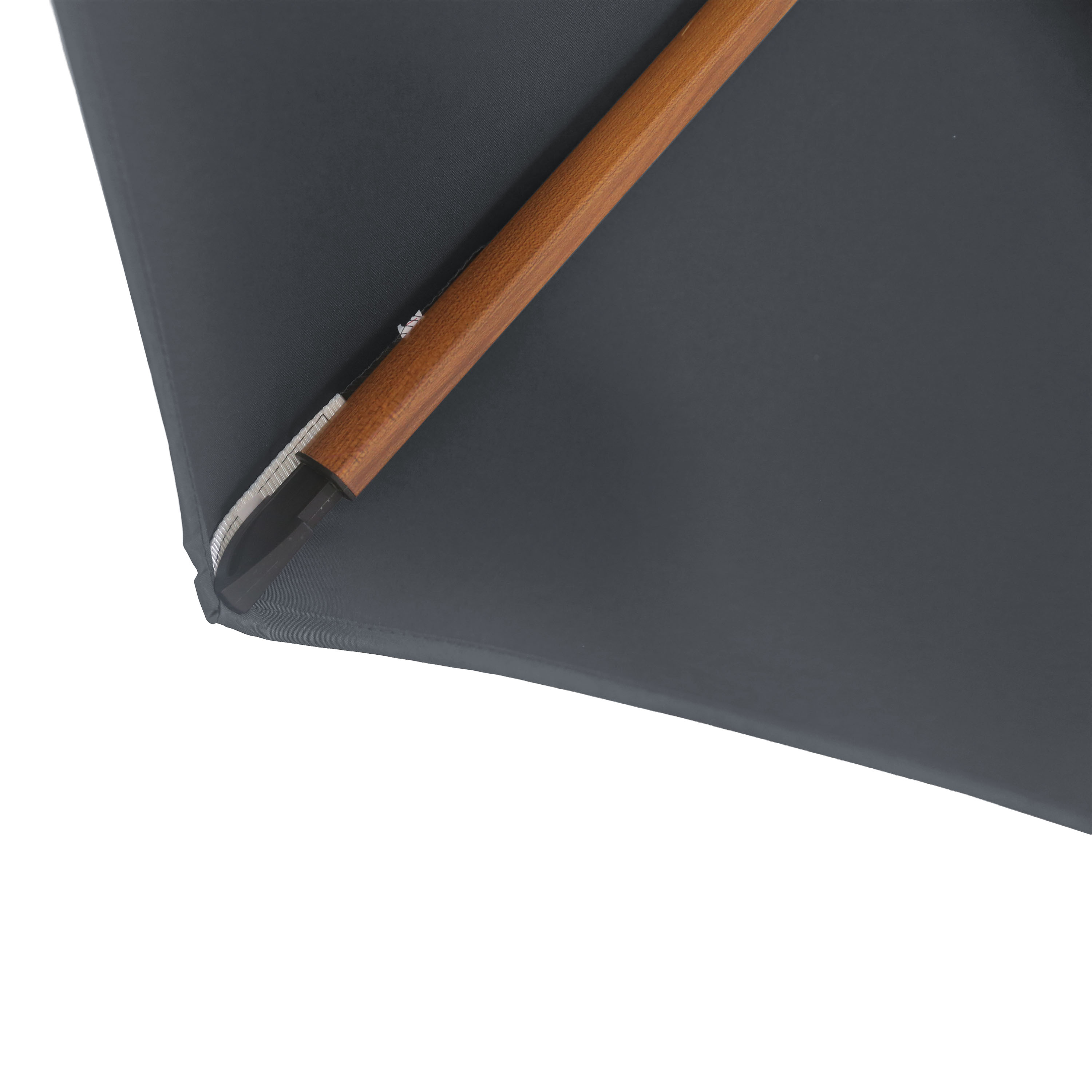 AXI Solis Cantilever Parasol Ø 300cm Wood-look/Grey