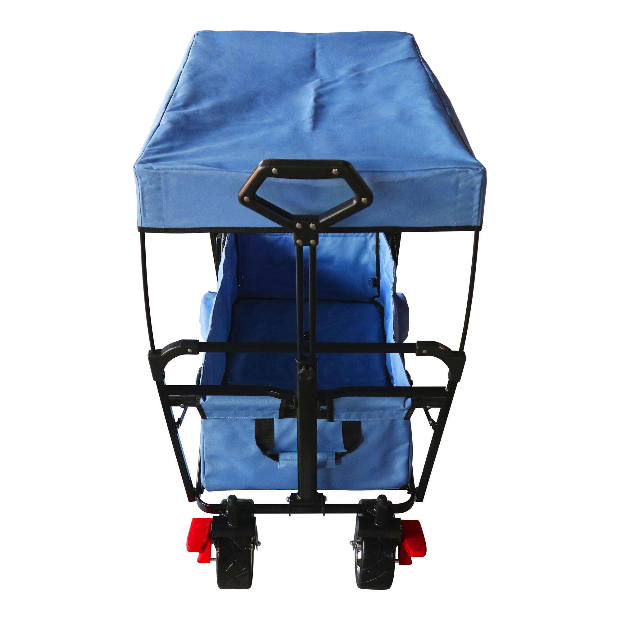AXI AB210 Opvouwbare Bolderwagen met dak. tas. rem en duwstang Blauw