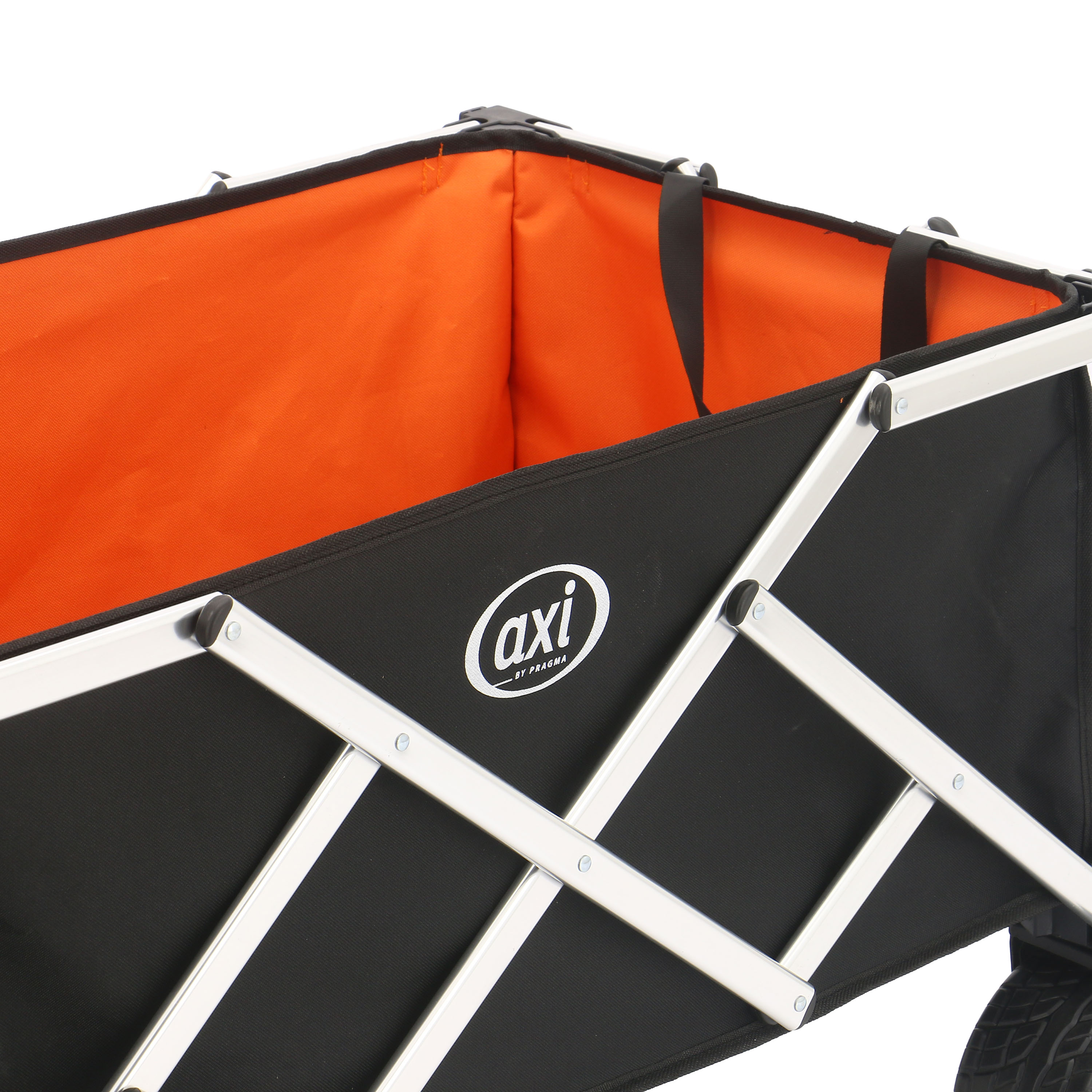 AXI SB151 Foldable Beach Wagon Aluminium - Black/Orange