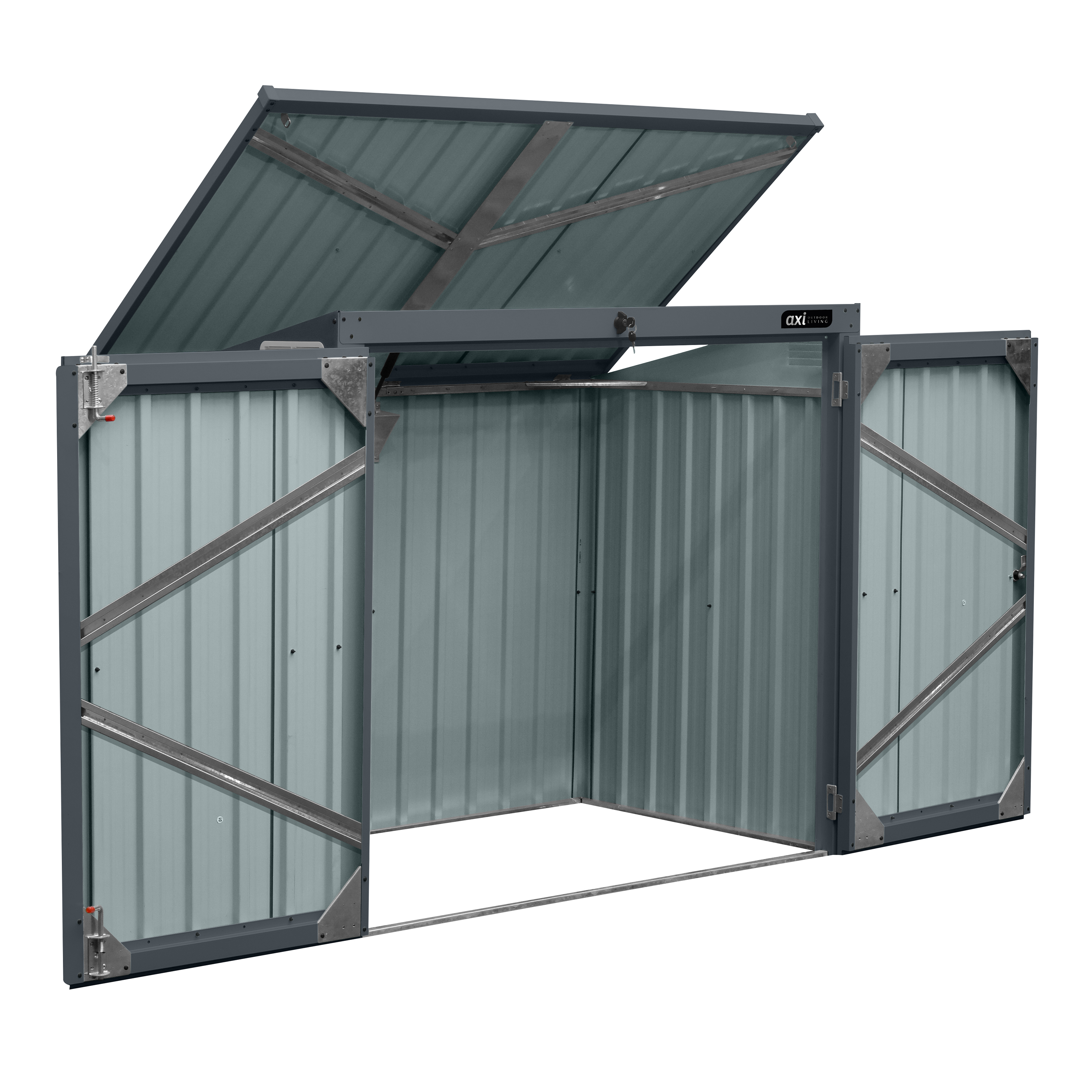 AXI Oscar metal Container Conversion Garden Cabinet Anthracite - 2 containers