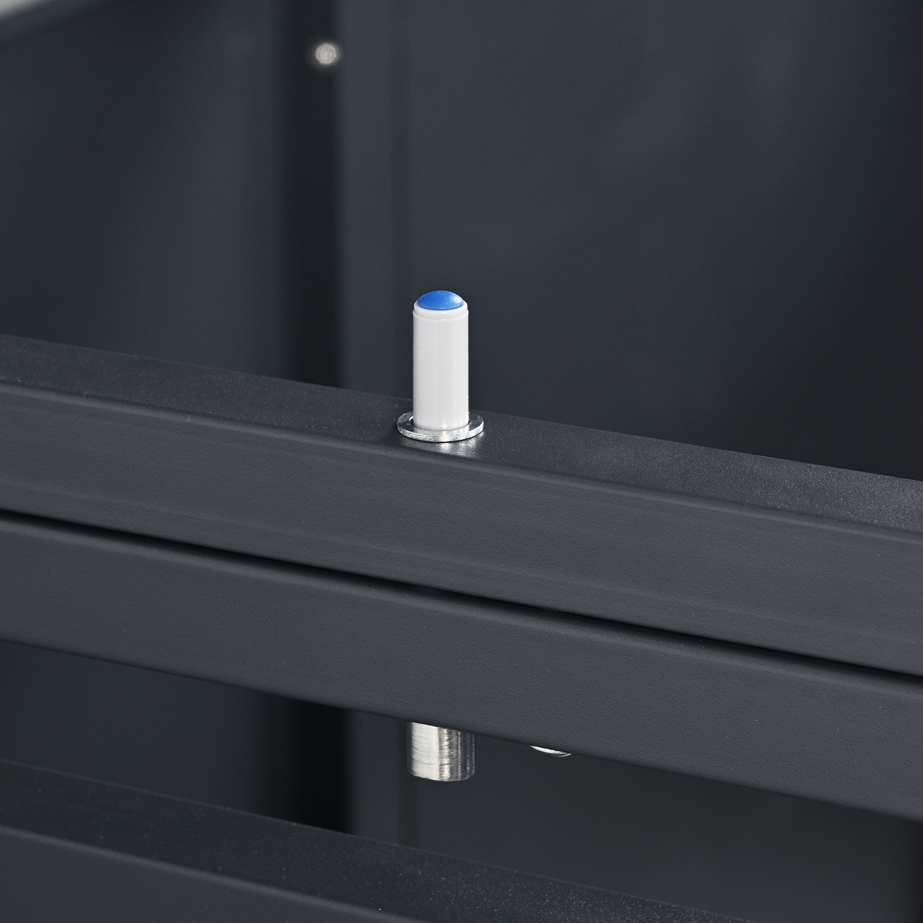 AXI Lucas Metal Garbage Bin Shed Anthracite - 4 Garbage Bins