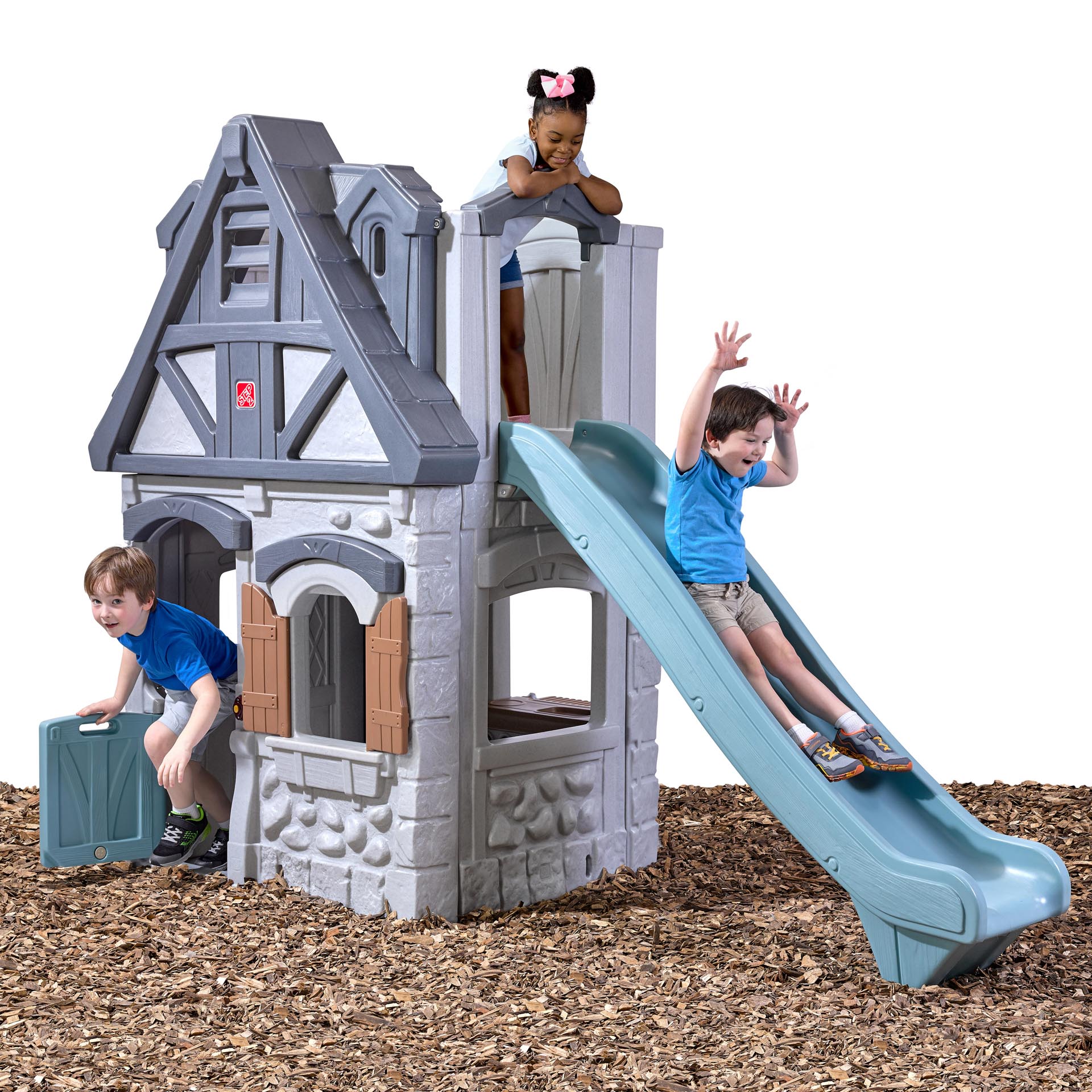 Step2 Enchanting Adventures 2-Story Playhouse & Slide-0733538413393 Step2 Enchanting Adventures 2-Story Playhouse & Slide