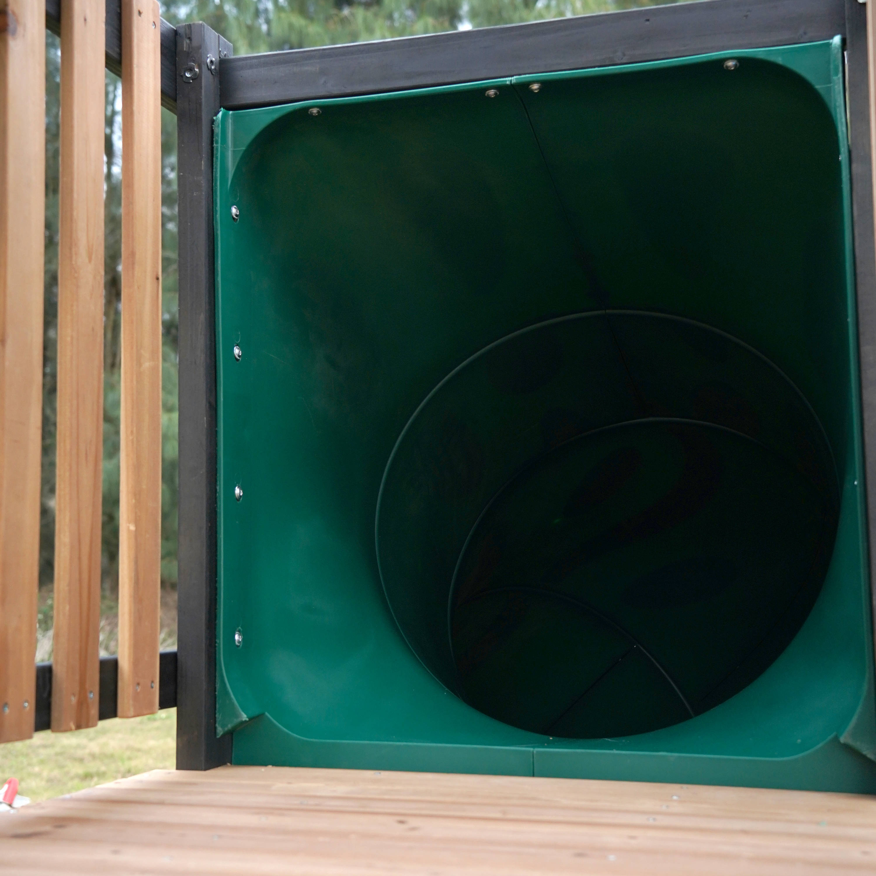 AXI Cody Climbing Frame with Swings. Trapeze and Climbing Wall – Grey Double Slide and Tube Slide