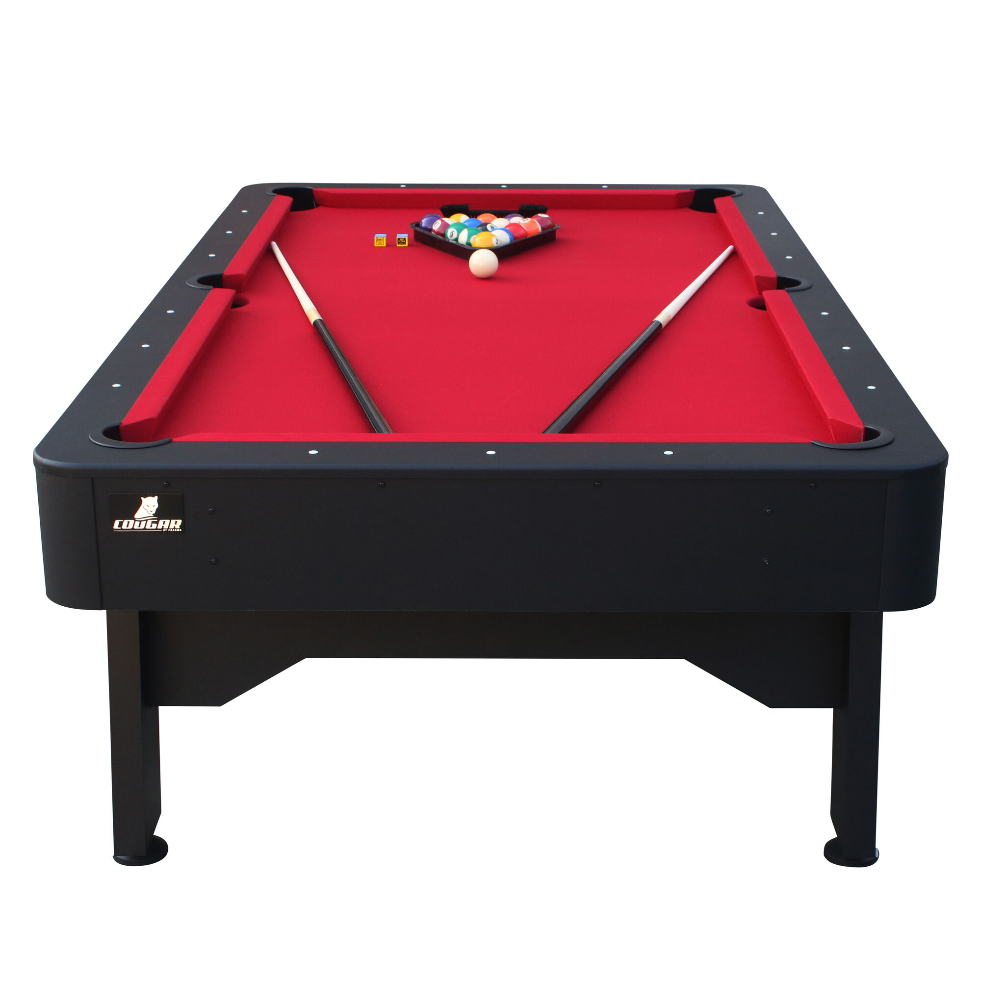Cougar Arch Pro Pooltafel Zwart/rood