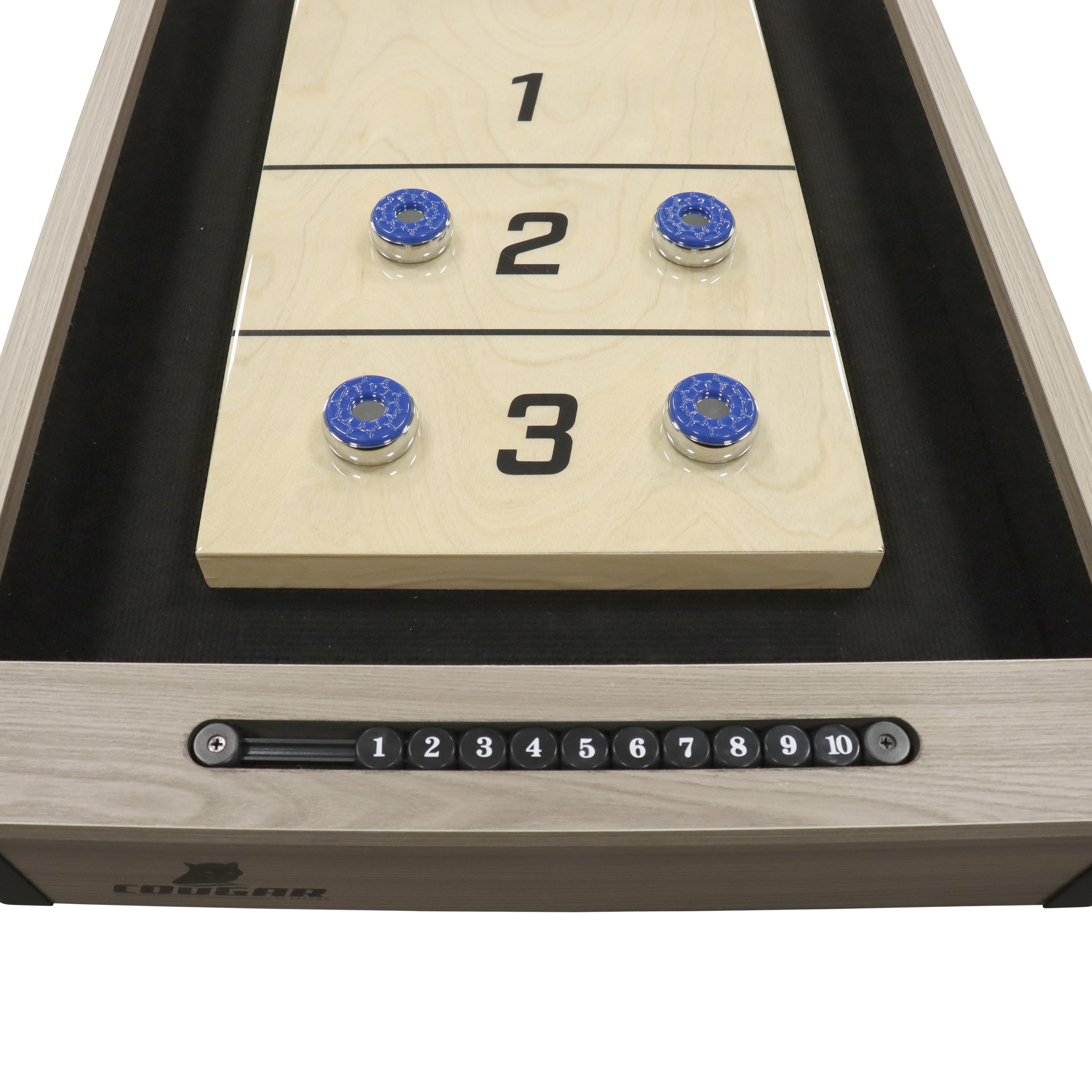 Cougar Mason American Shuffleboard Table Oak/Black