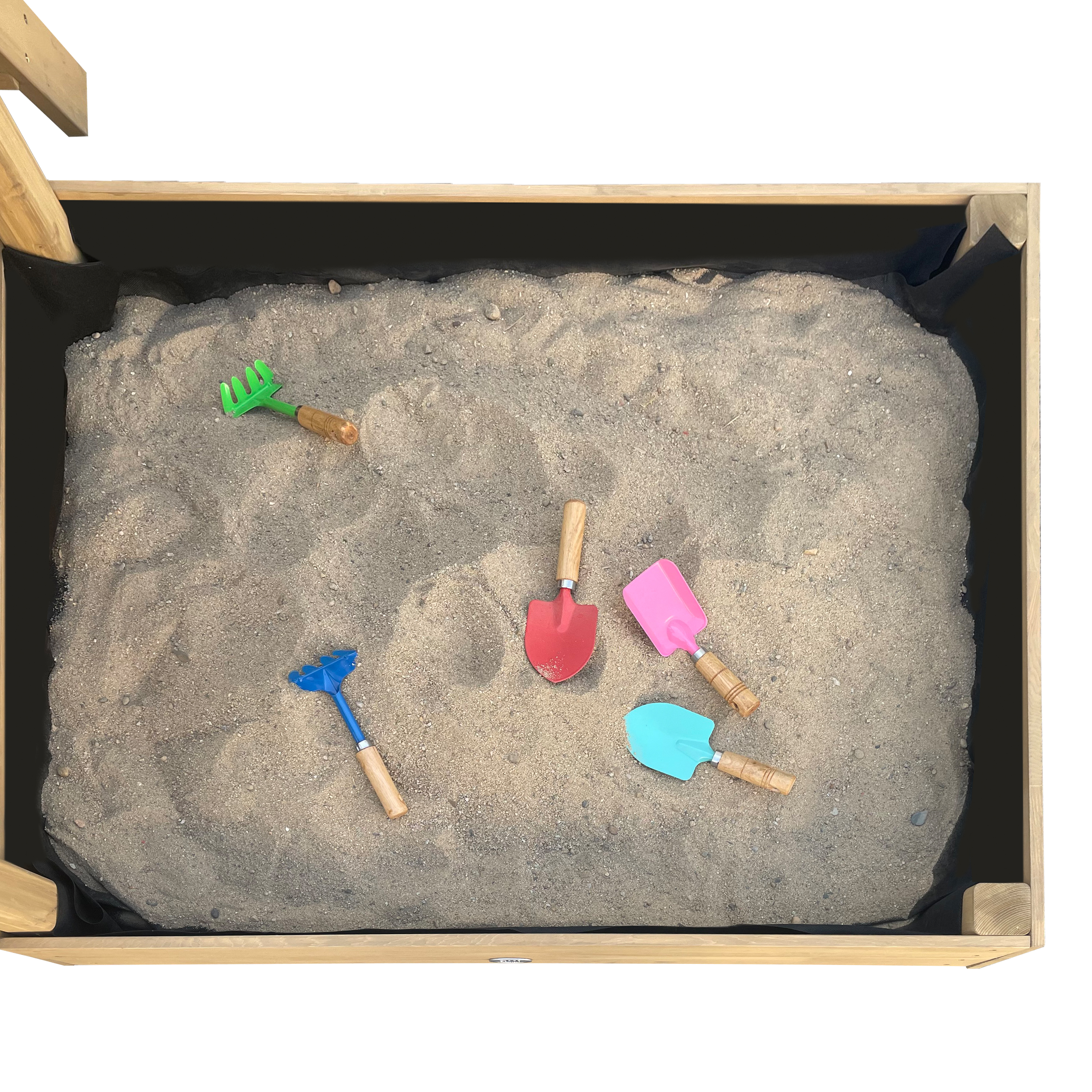 AXI Leah Mini Wooden Playtower with Sandbox. Picnic Table & Chalkboard –  Grey Slide