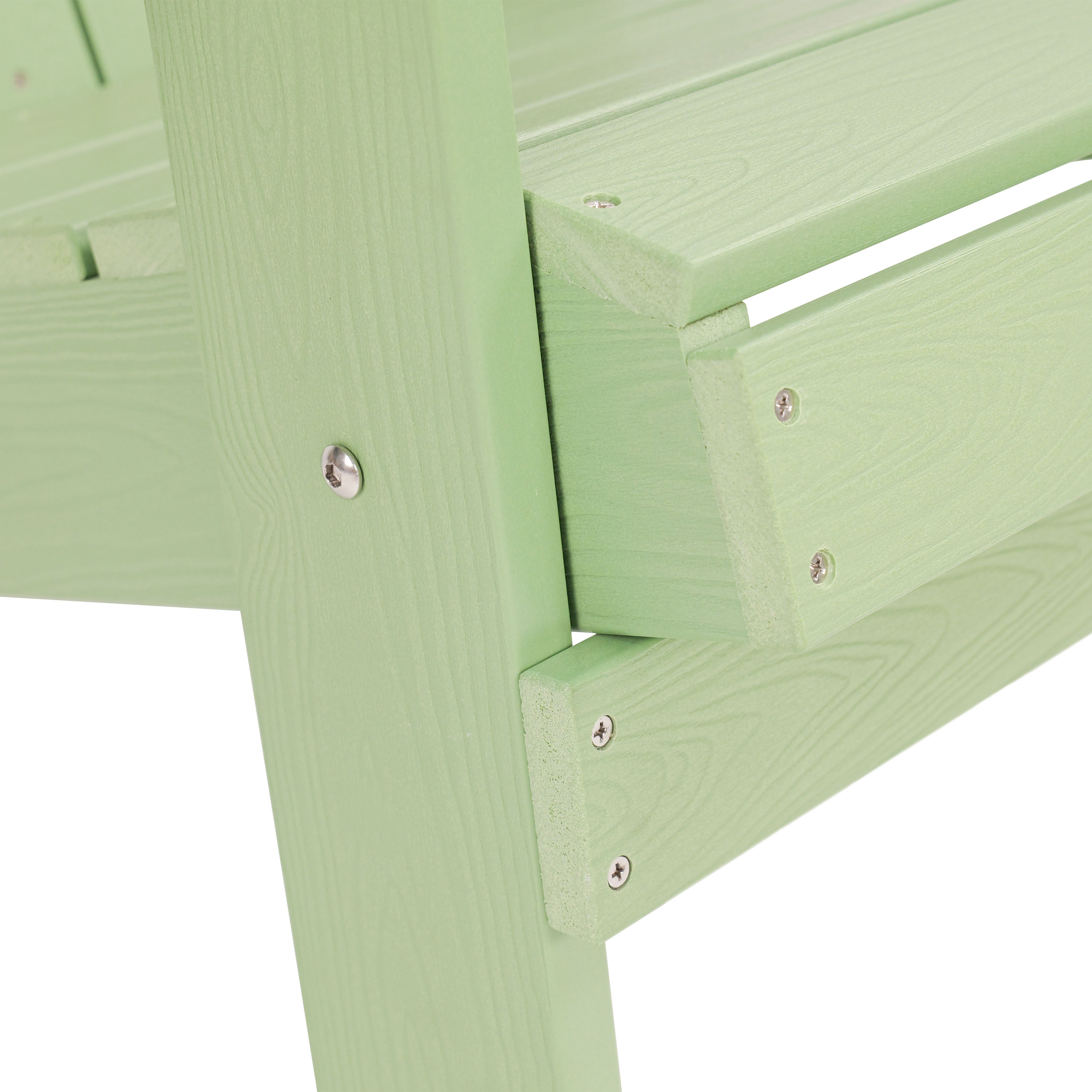 AXI Claire Folding Adirondack Chair Plastic Pastel Green