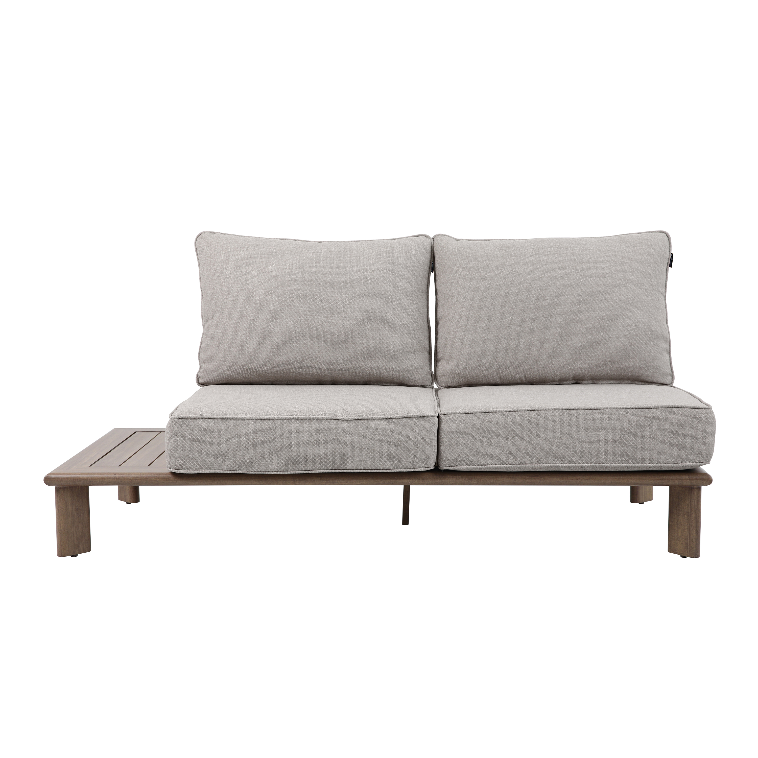 AXI Avery Lounge Set with Side Tables Wood-Look with Beige-8720365065637 AXI Avery Lounge Set with Side Tables Wood-Look with Beige