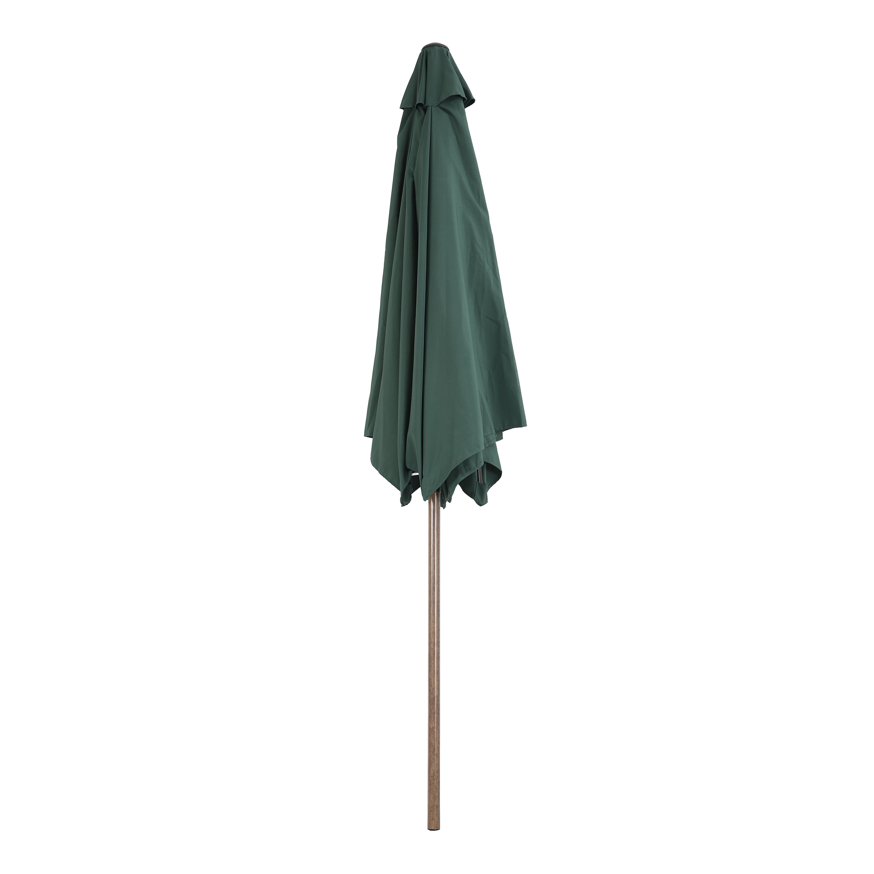 AXI Noor Centre Pole Parasol Ø 300cm Oak-look/Green