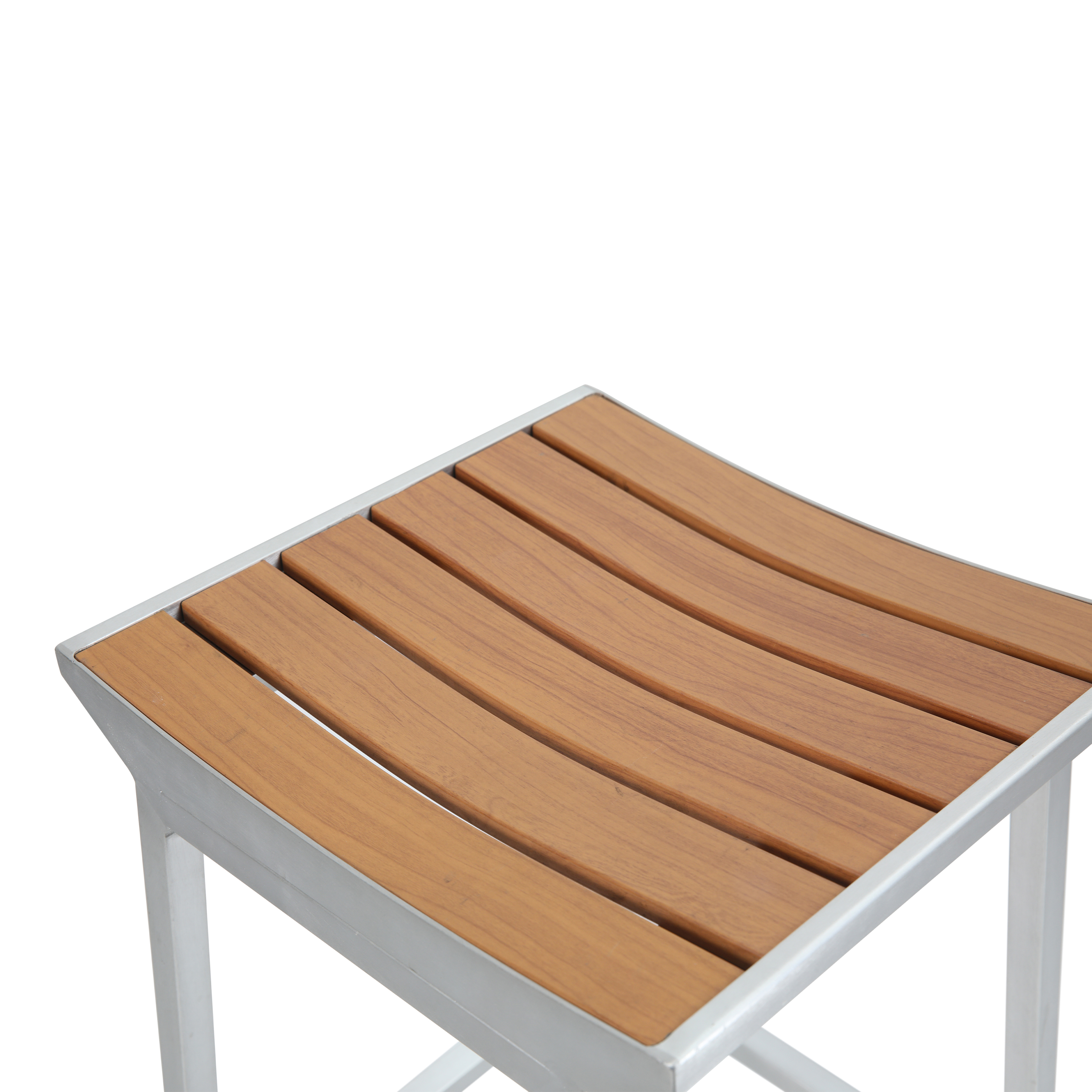 AXI James Barset met 4 barkrukken Aluminium/hout-look-8720365061257 AXI James Barset met 4 barkrukken Aluminium/hout-look