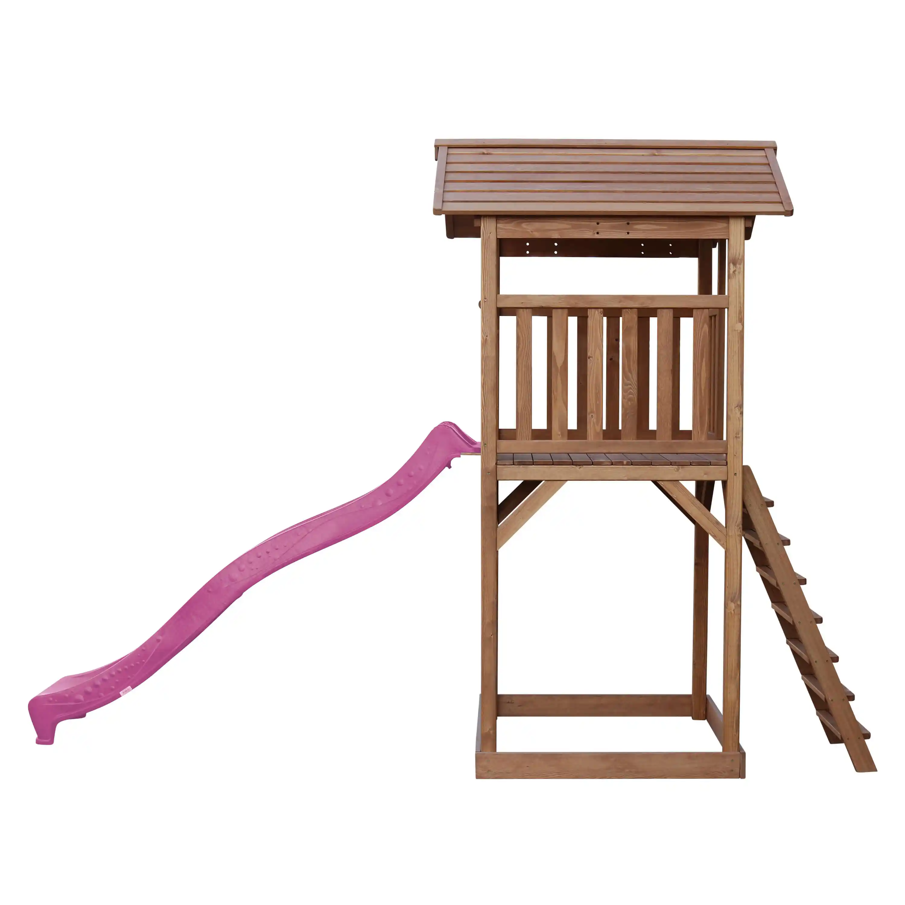 AXI Beach Tower Speeltoren Bruin - Paarse Glijbaan
