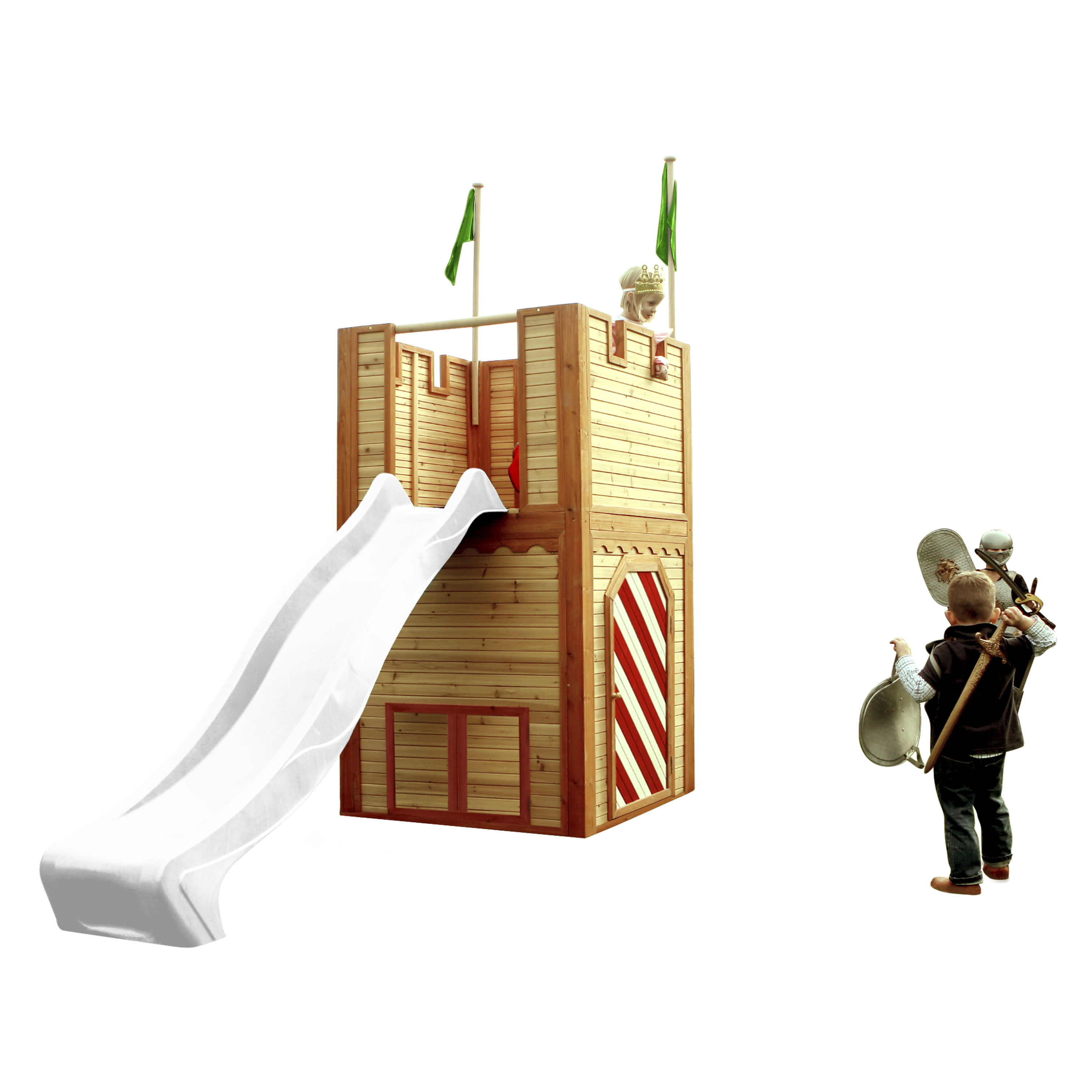 AXI Arthur Playhouse Brown/Red - White Slide