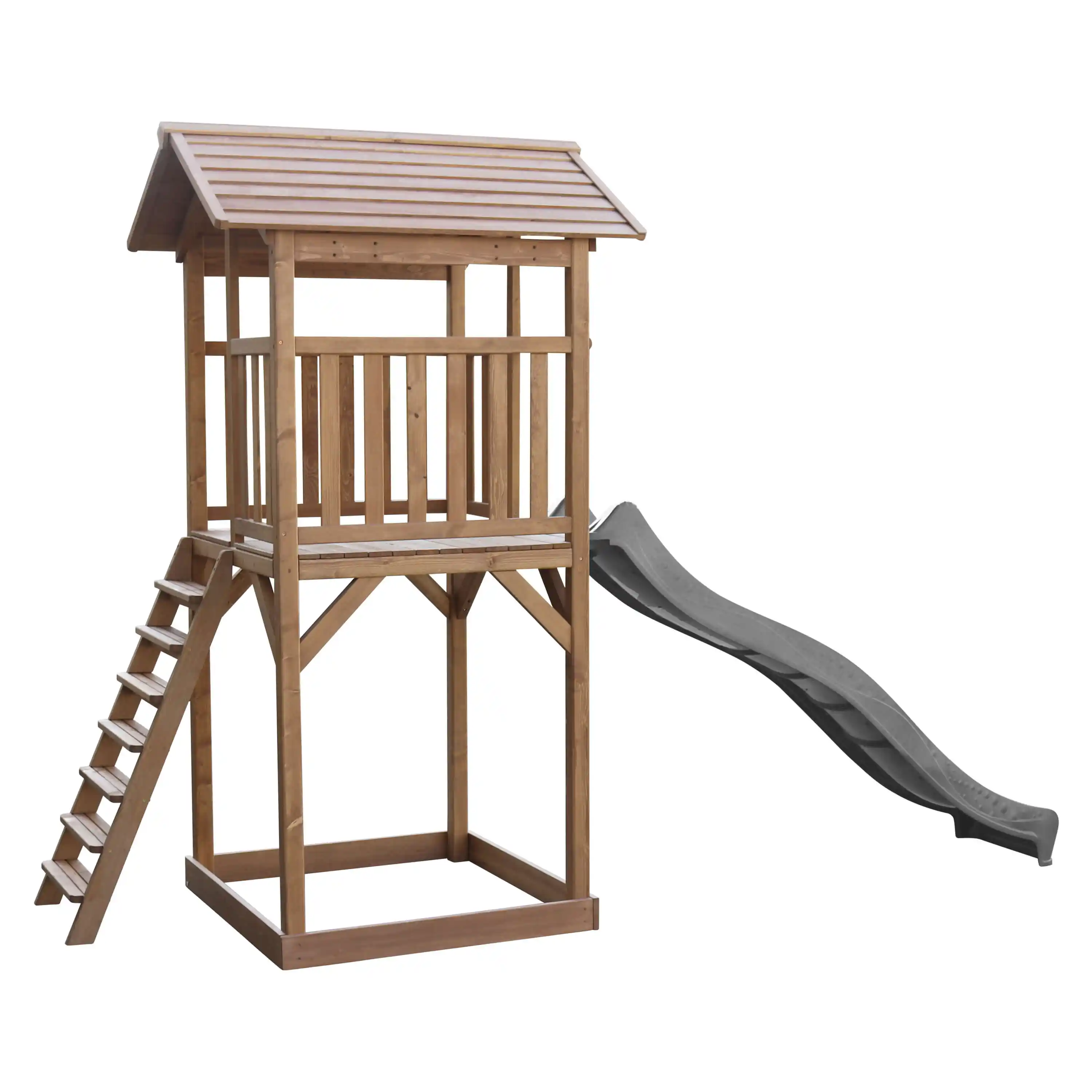 AXI Beach Tower Speeltoren Bruin - Grijze Glijbaan