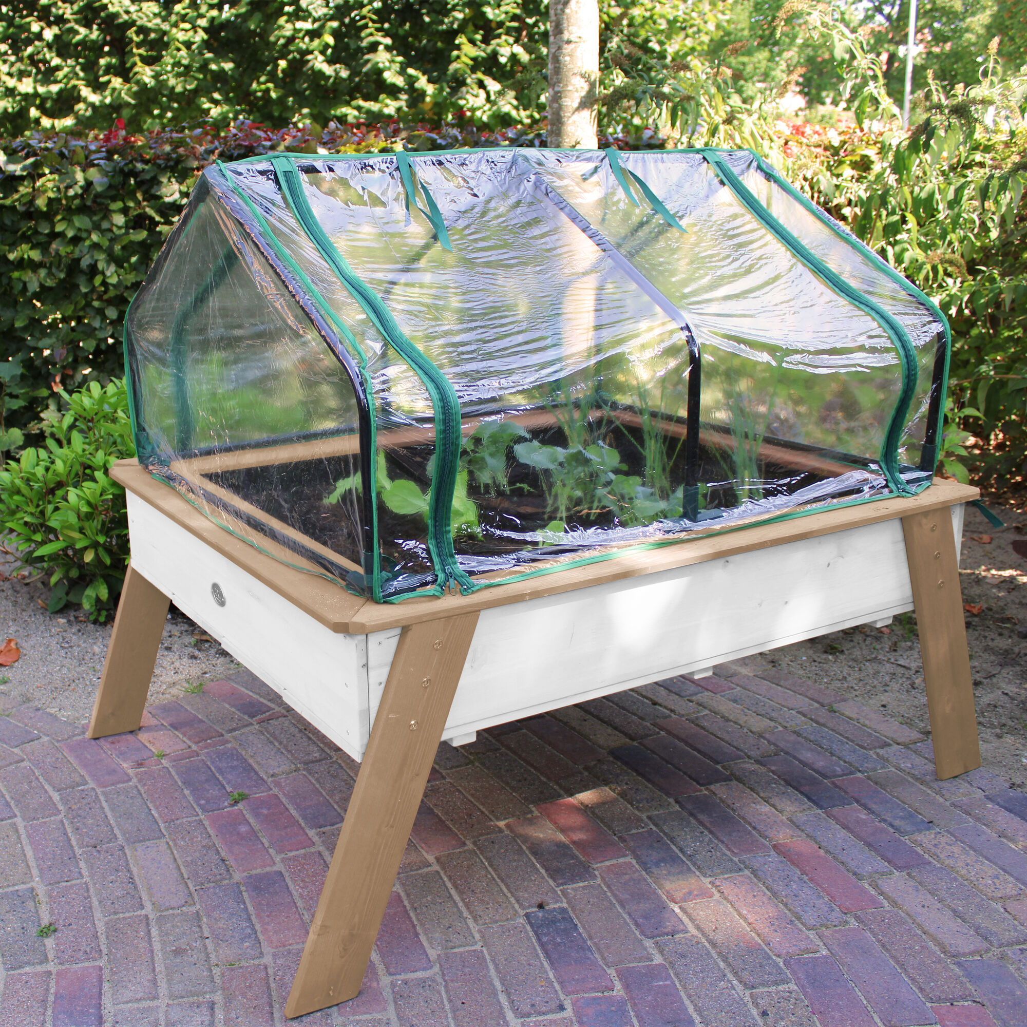 AXI Linda Kweektafel met broeikas Bruin/wit