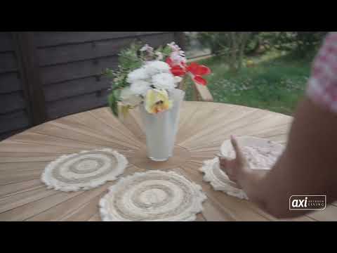 AXI Hani Teak Trädgårdsbord Runt Ø 150 cm